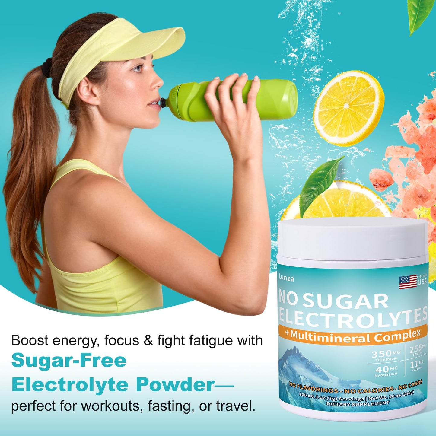 Lunza Electrolyte Powder 10.5 Ounces