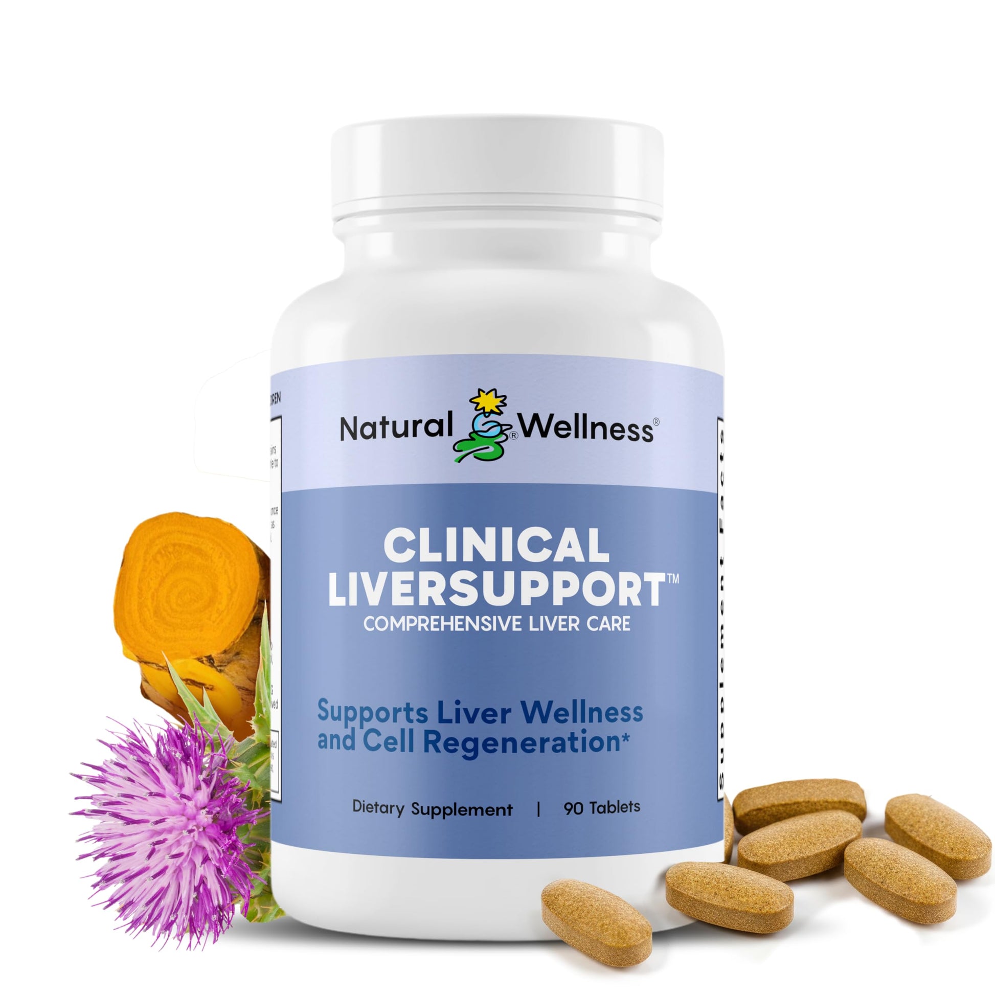 Natural Wellness Clinical Liver Support – Physician-Formulated Milk Thistle & Curcumin Blend for Detox, Repair & Healthy Liver Function – 12 Powerful Ingredients, Maximum Absorption, 1 Tablet