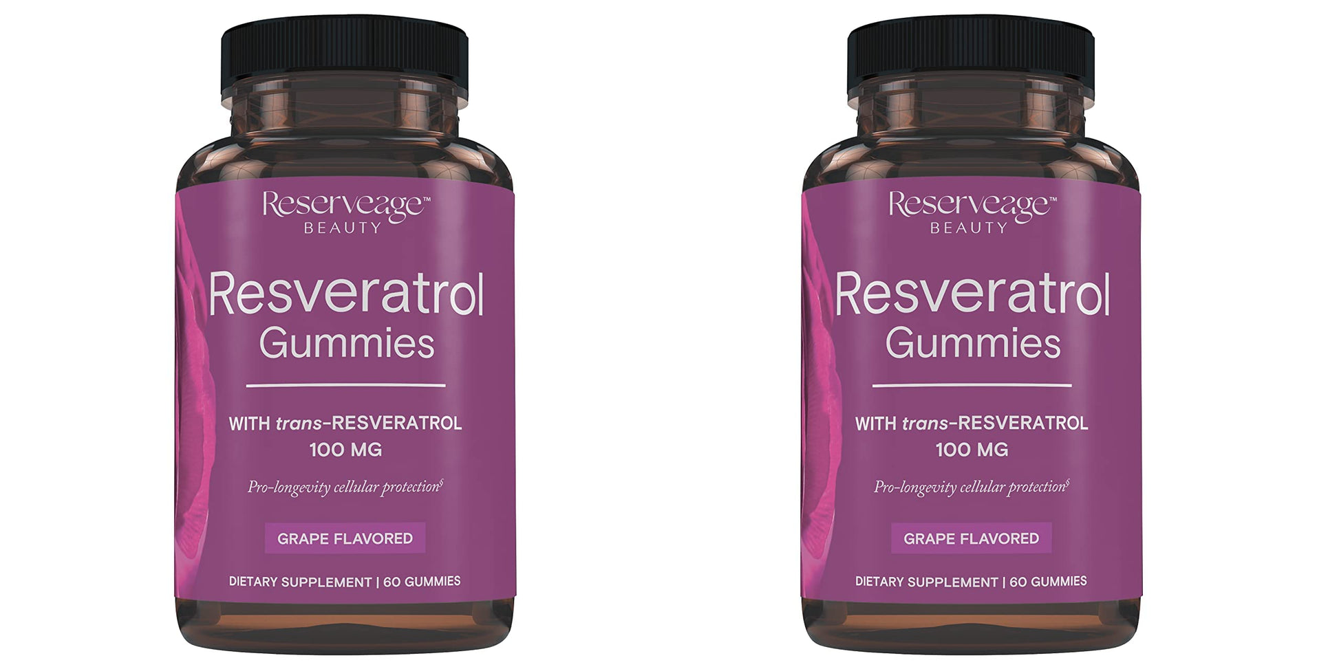 Reserveage Nutrition Beauty Resveratrol Gummies 100 mg, 120 Gummies