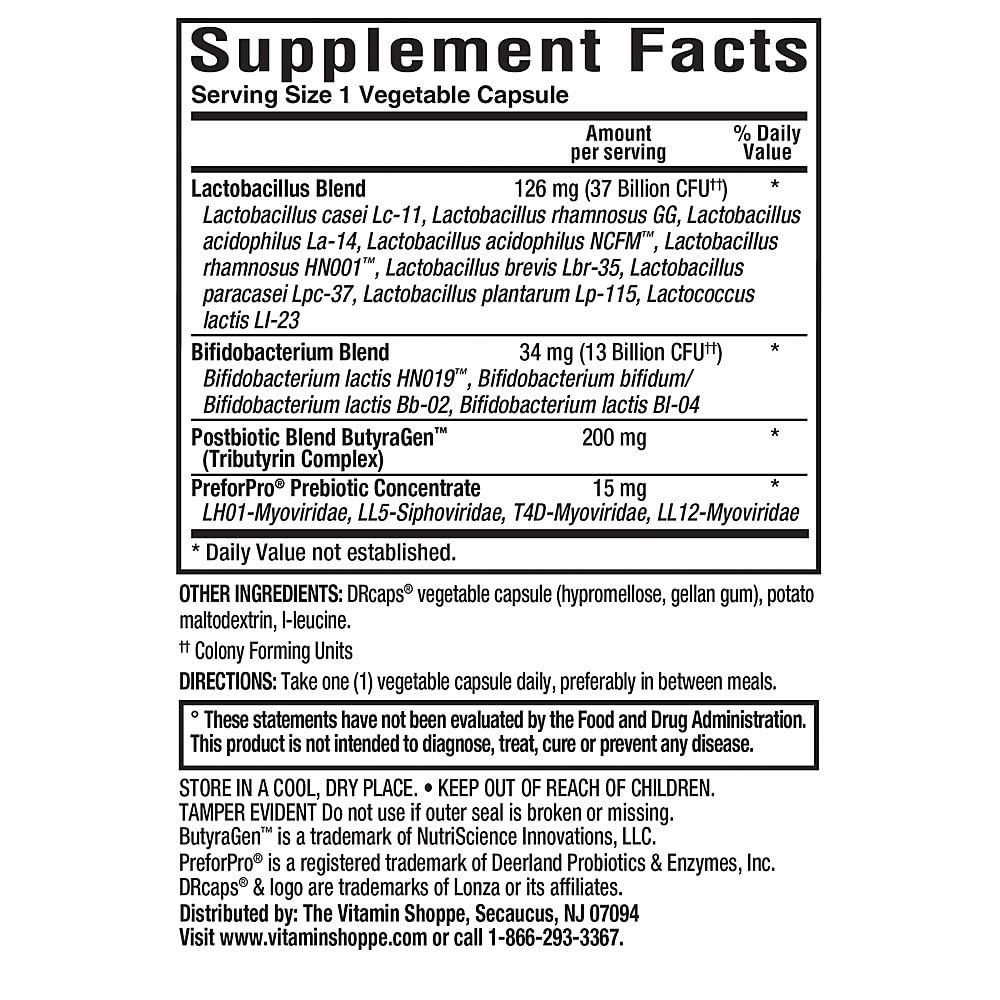 ProBioCare MenaTMs Once Daily Probiotic for Digestive Health, 50 Billion CFU Probiotics, Capsules, 30 Count