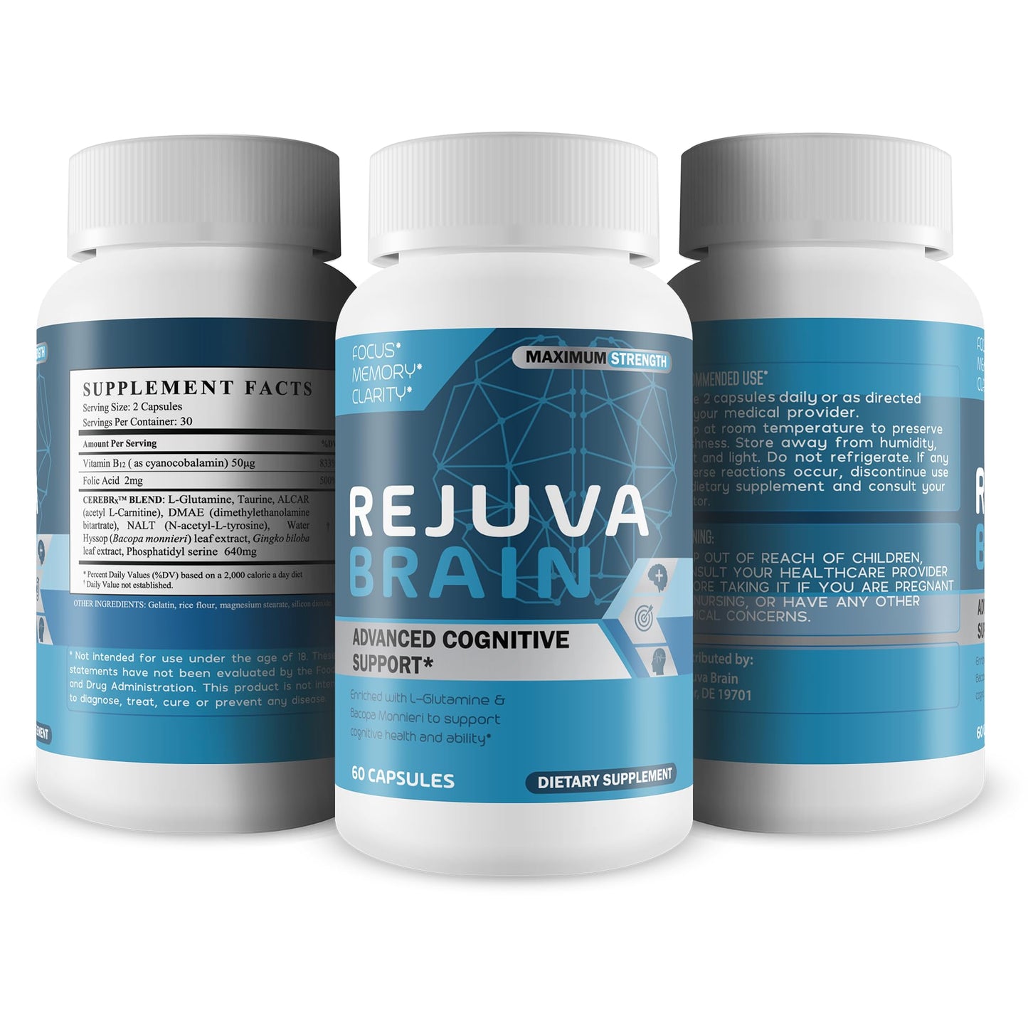 Rejuva Brain Advanced Cognitive Support Capsule 60 Count