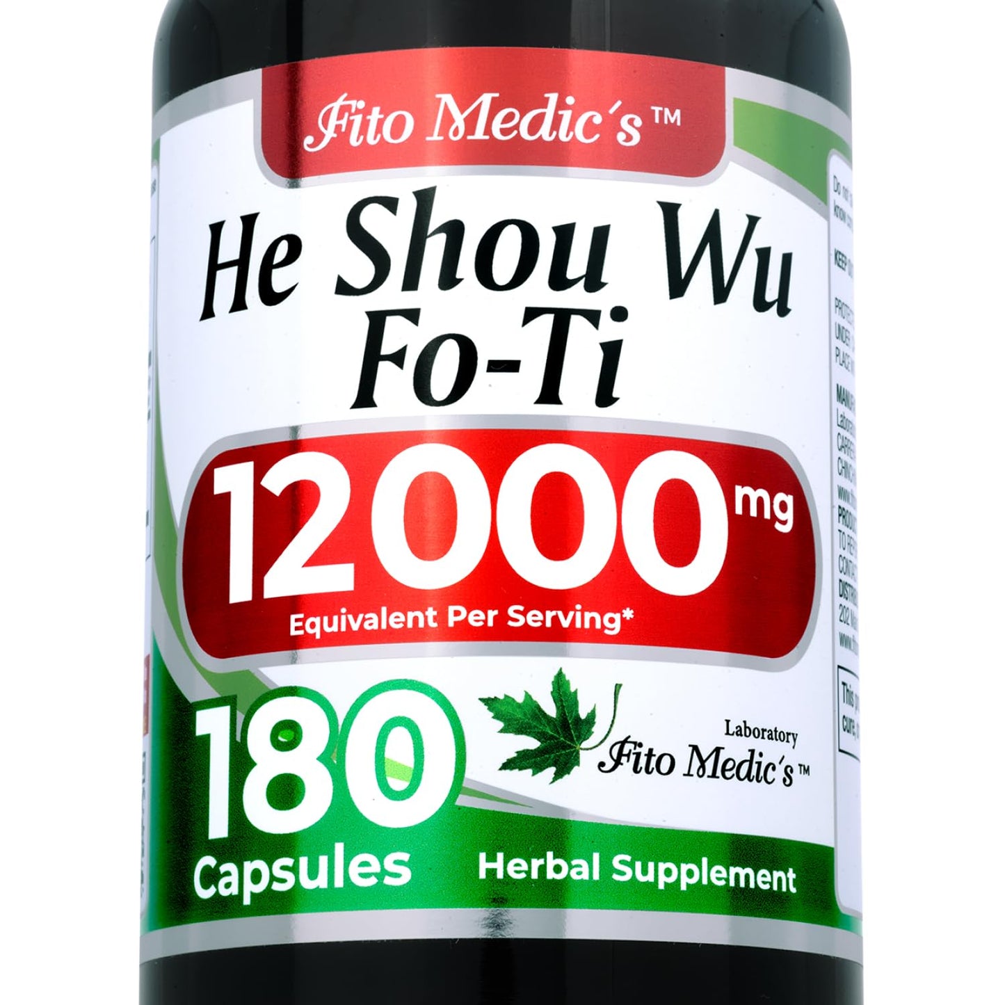 FITO MEDIC'S He Shou Wu Fo Ti Capsules 180 Capsules