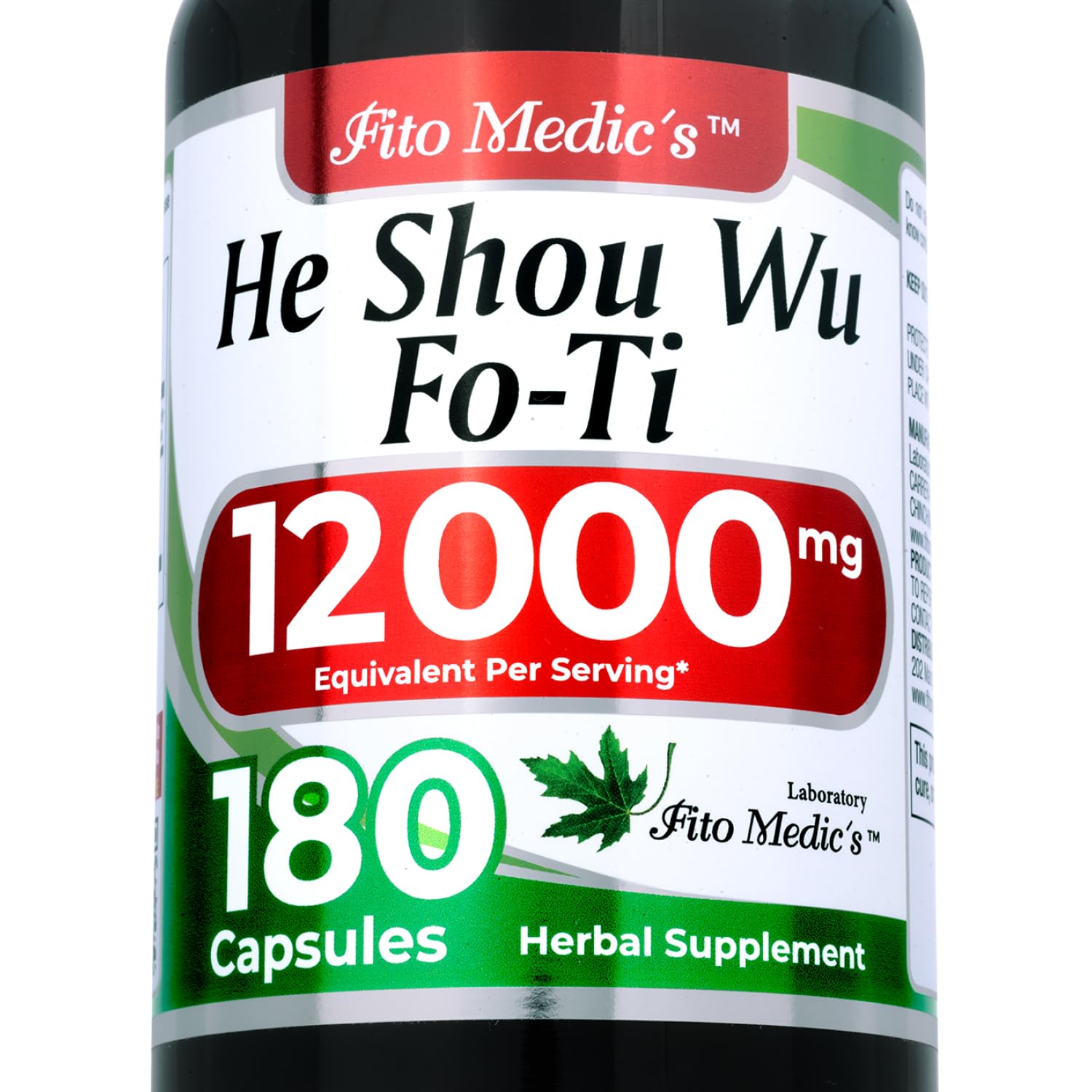 FITO MEDIC'S He Shou Wu Fo Ti Capsules 180 Capsules