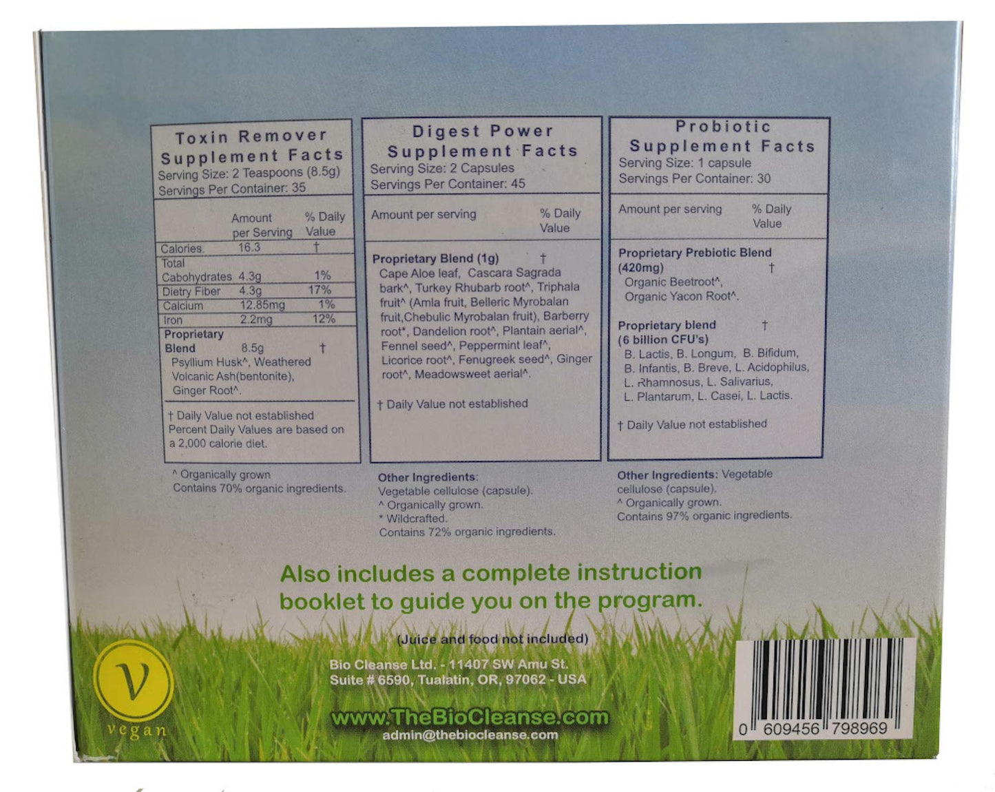 Bio Cleanse Detox Kit Capsule and Powder, 3 Count
