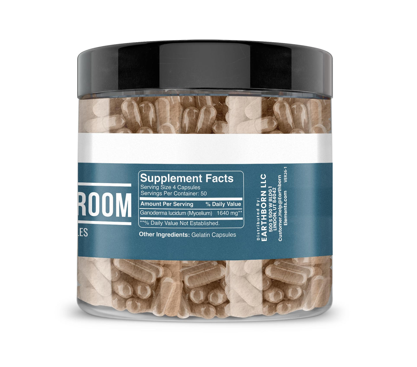 Earthborn Elements Reishi Mushroom Capsules 200