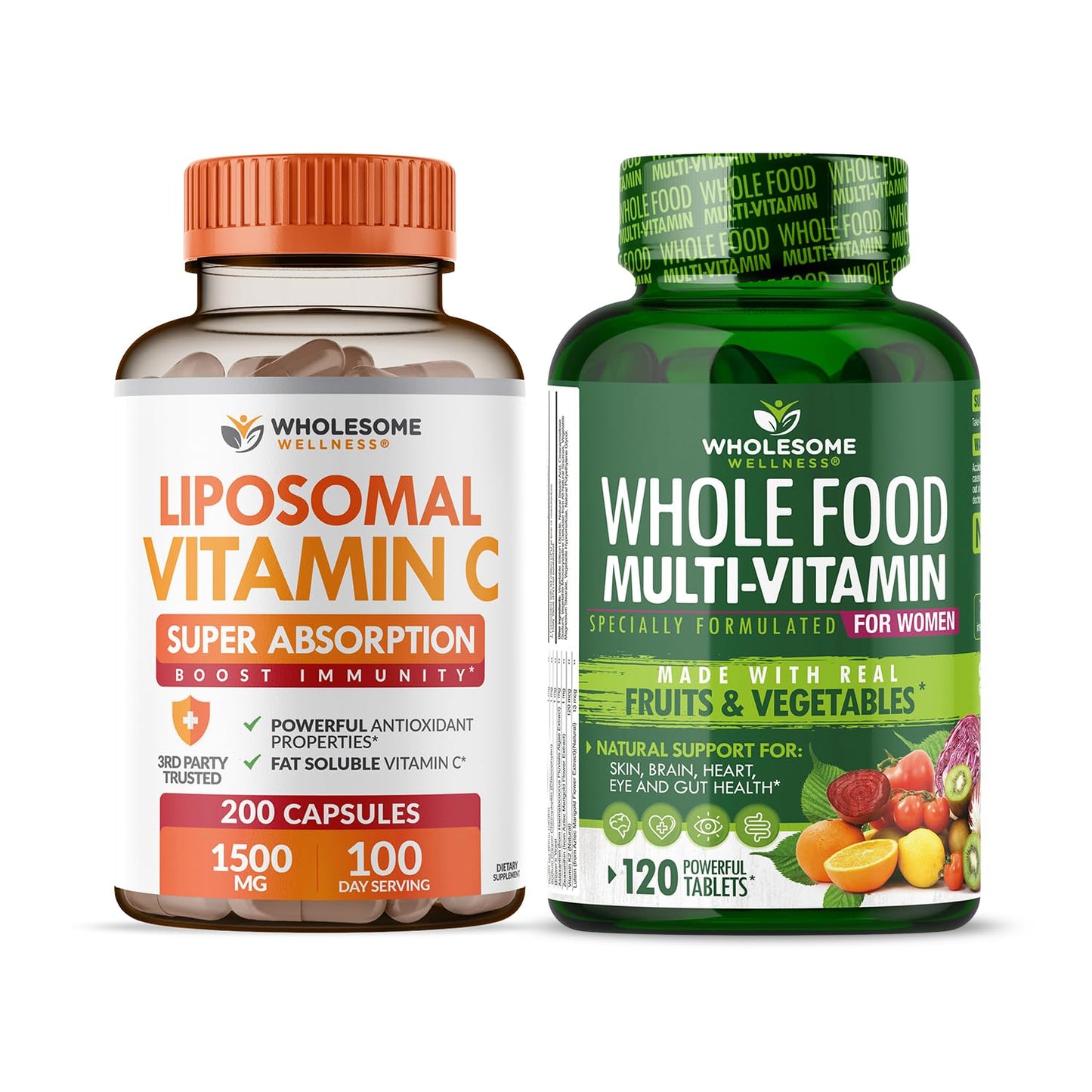 Wholesome Wellness Liposomal Vitamin C Capsules, 320 Capsules