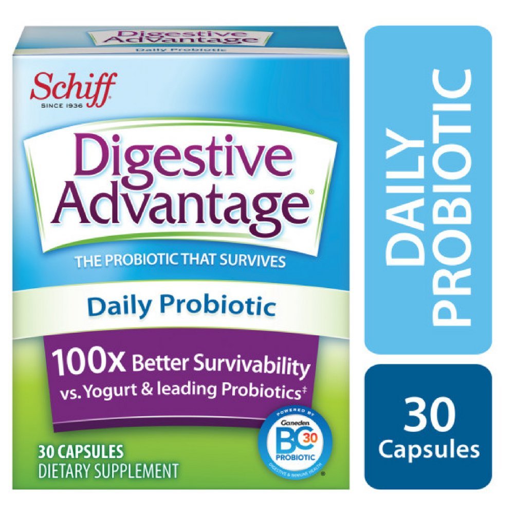 Ganeden Digestive Advantage Daily Probiotic Capsule, 30 Capsules