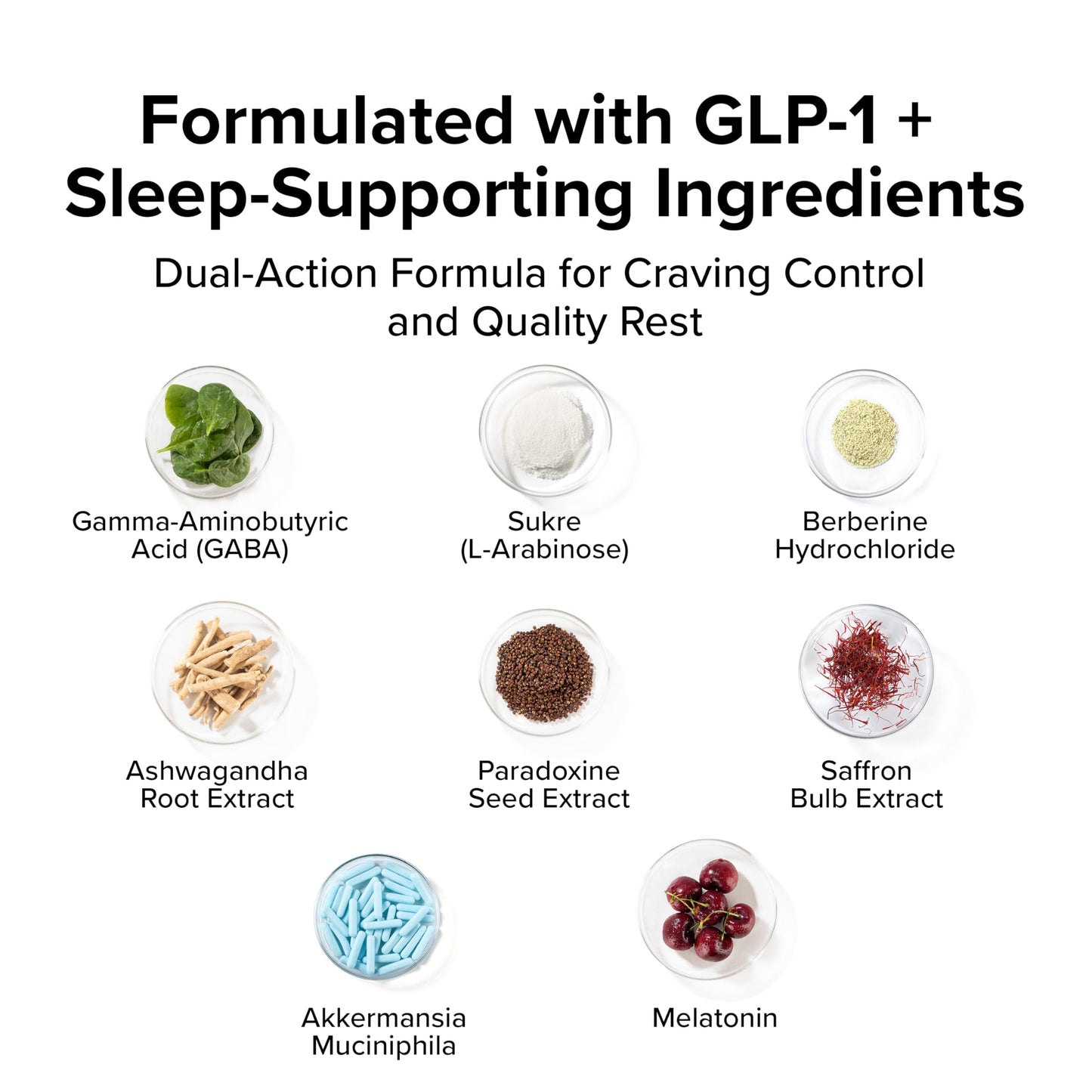 InnoSupps Night Shred GLP-1 Supplement Weight Loss - Night Time Fat Burner - Appetite Suppressant, Sleep & Metabolism Support with Ashwagandha, Akkermansia, Melatonin, GABA, 60 Capsules