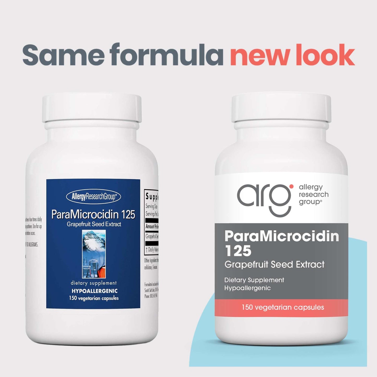 Allergy Research Group ParaMicrocidin 250 mg Grapefruit Seed Extract 150 Capsules