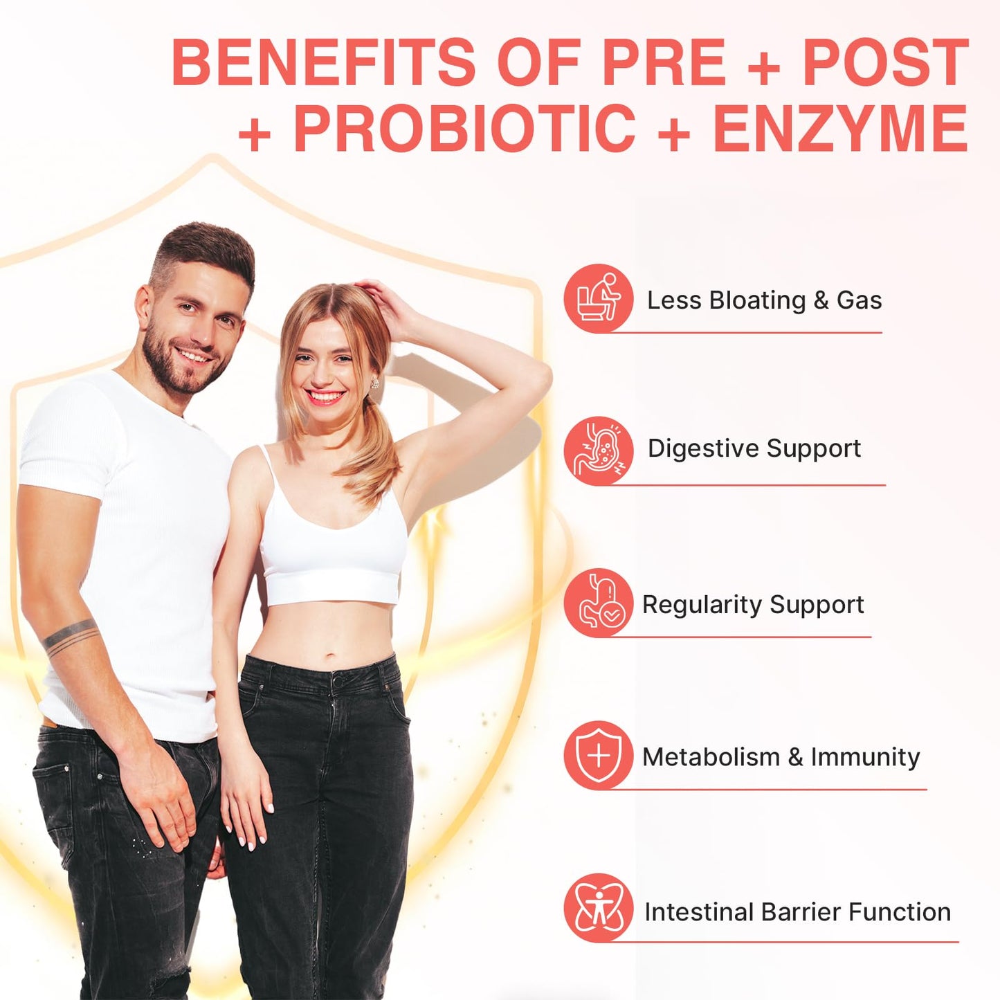 Bukouede Probiotics for Gut Health Powder 4.23 Ounce