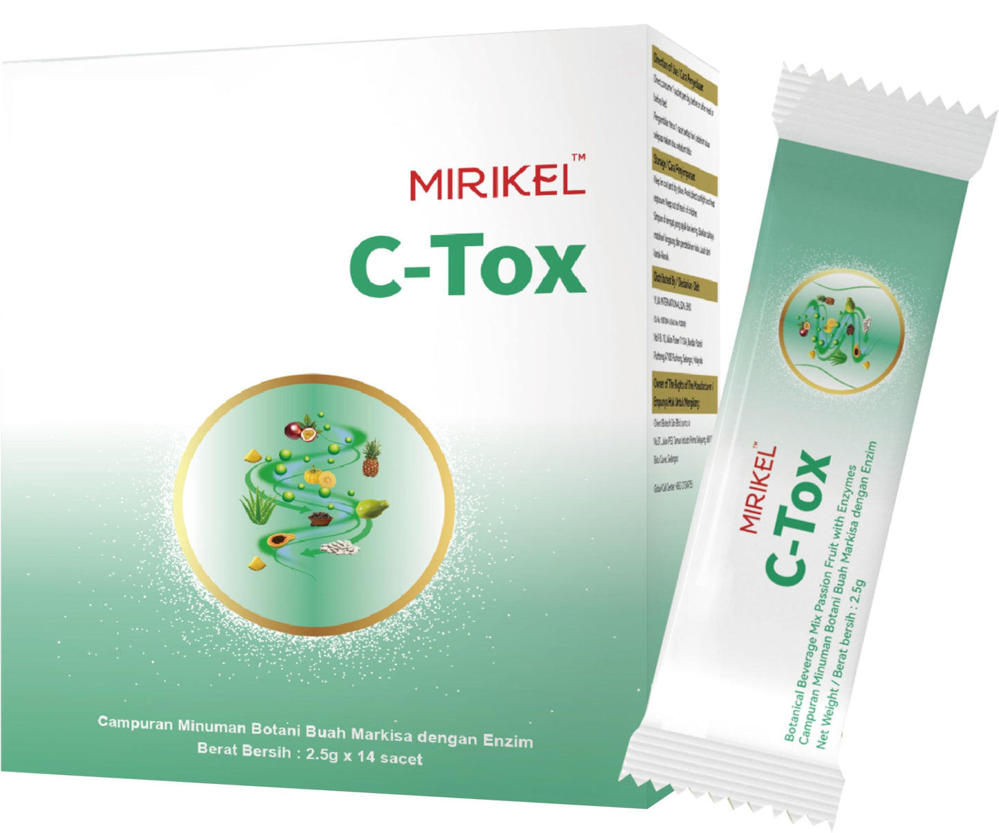 zgrmjfj C-TOX Direct Oral Powder for Gentle Bowel Detox & Cleanse, 42 Sachets