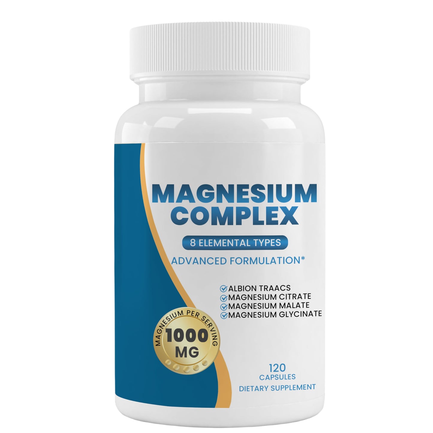 Generic Magnesium Complex Supplement Capsules, 120 Count