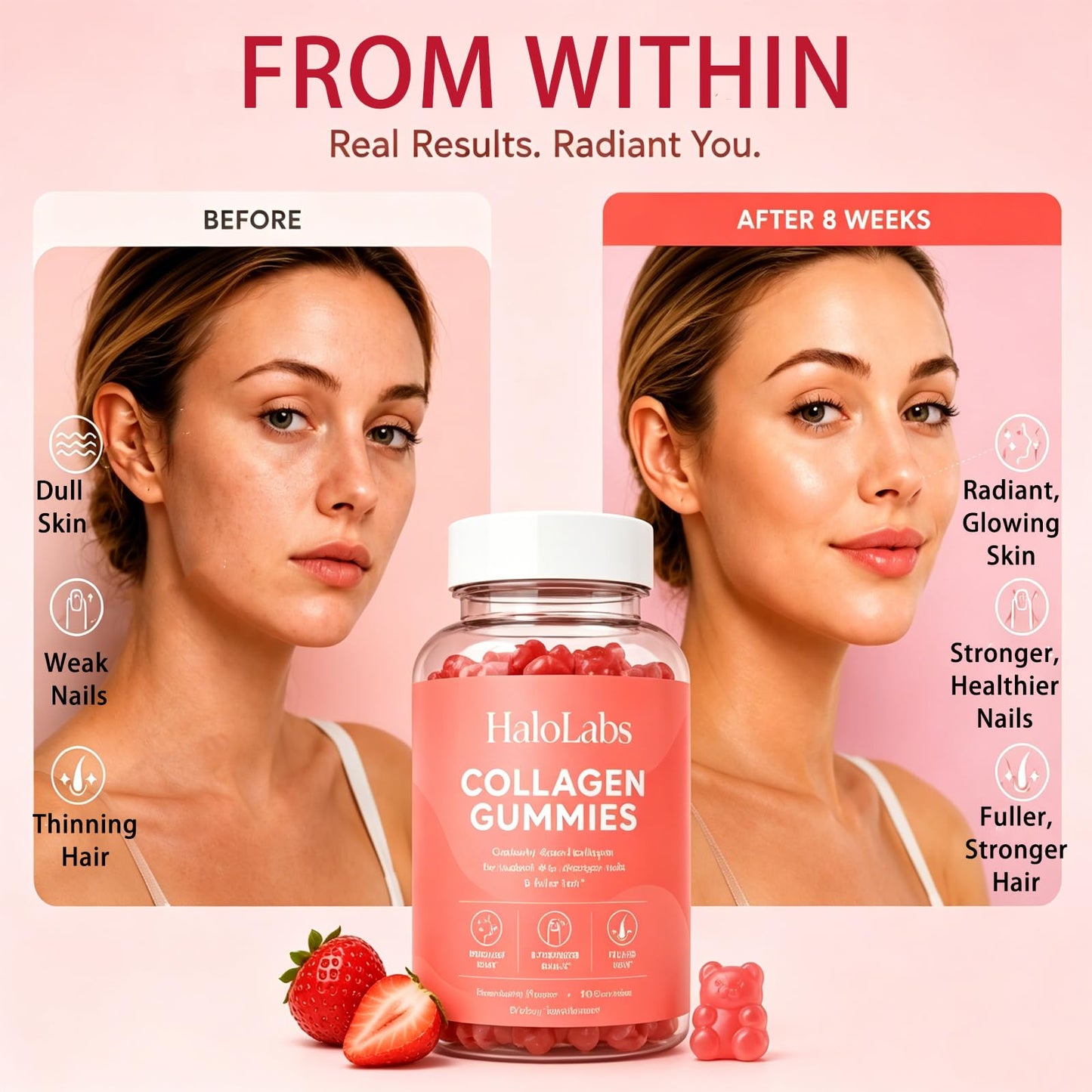 Halo Labs Collagen Gummies 60 Gummies