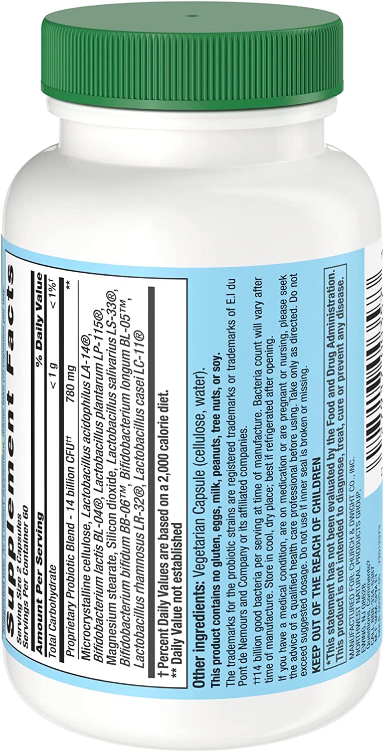 Nutrition Now PB8 Pro-Biotic Vegetarian Acidophilus Capsules, 360 Count