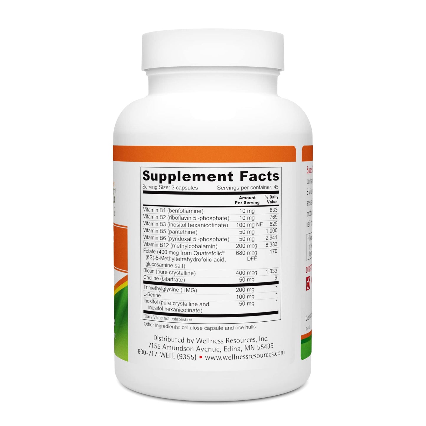 Wellness Resources Super Coenzyme B Complex Capsules 90 Count