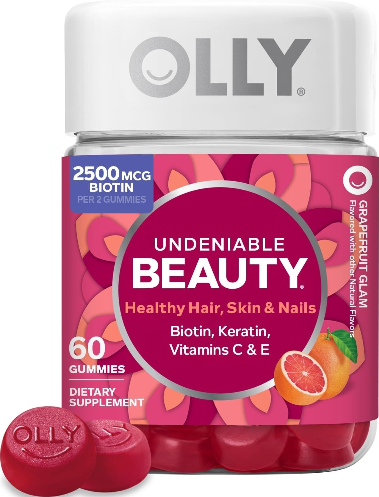 OLLY Hair Skin and Nails Gummy 60 Count
