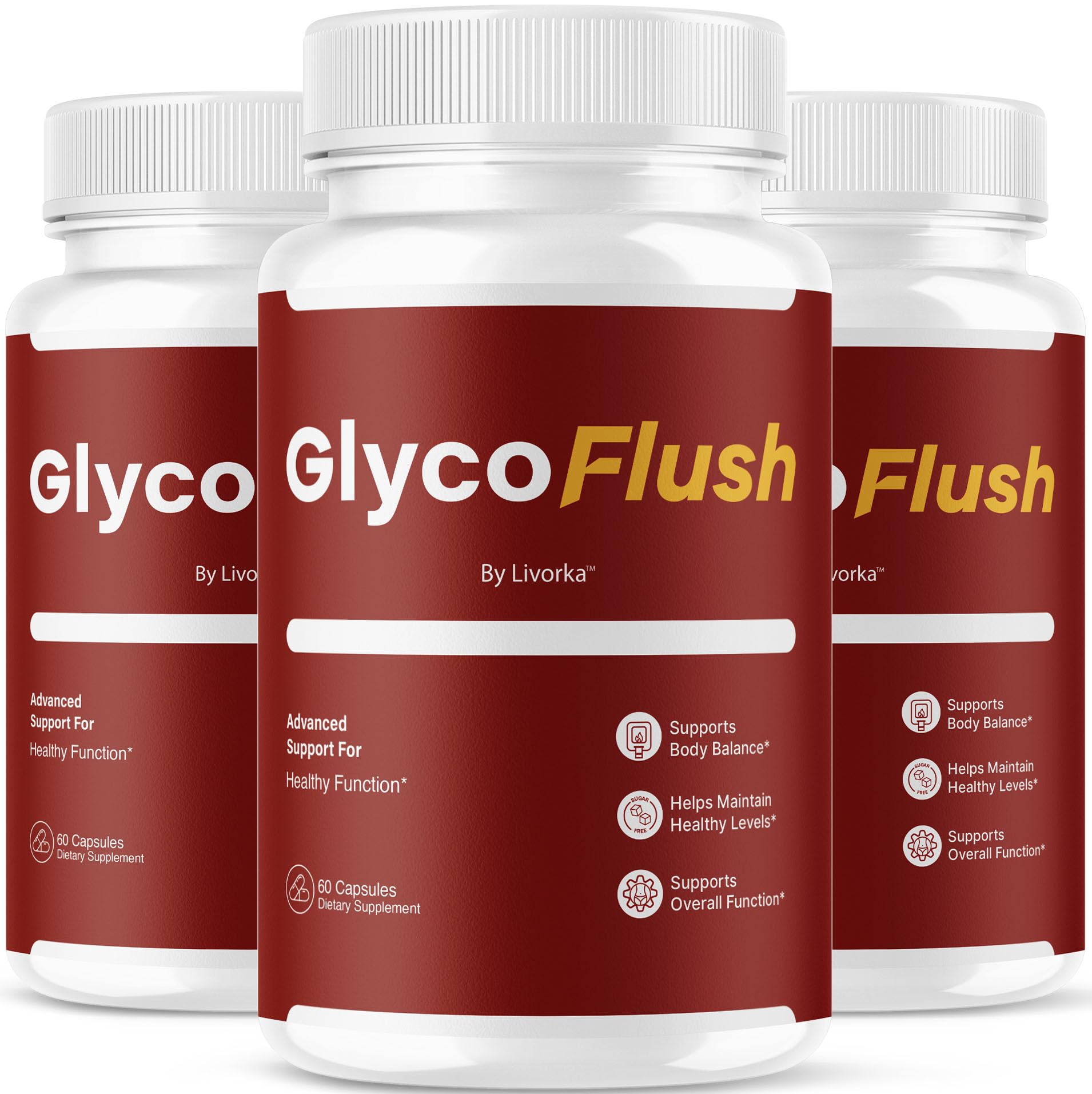 LIVORKA GlycoFlush Capsules, 180 Capsules