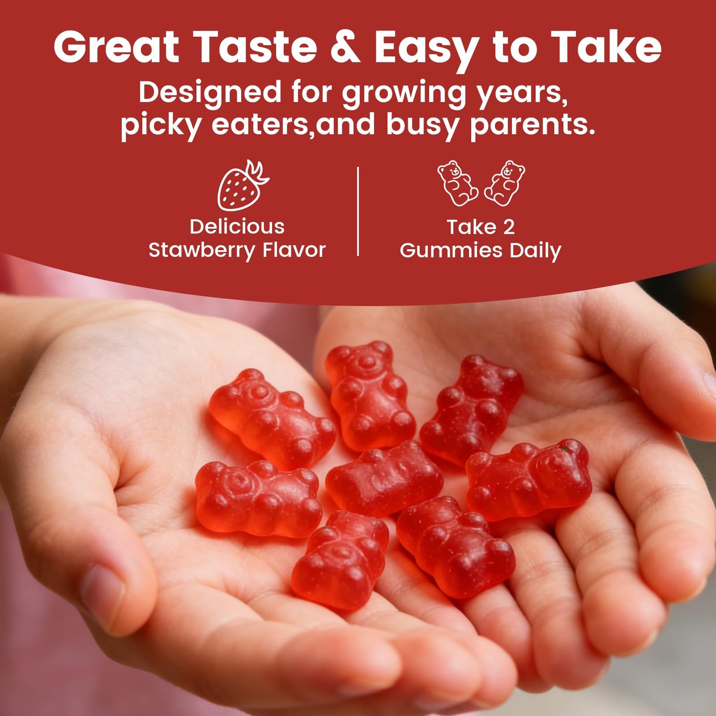 WSJAWH 5-in-1 Growth Gummies, 60 Gummies