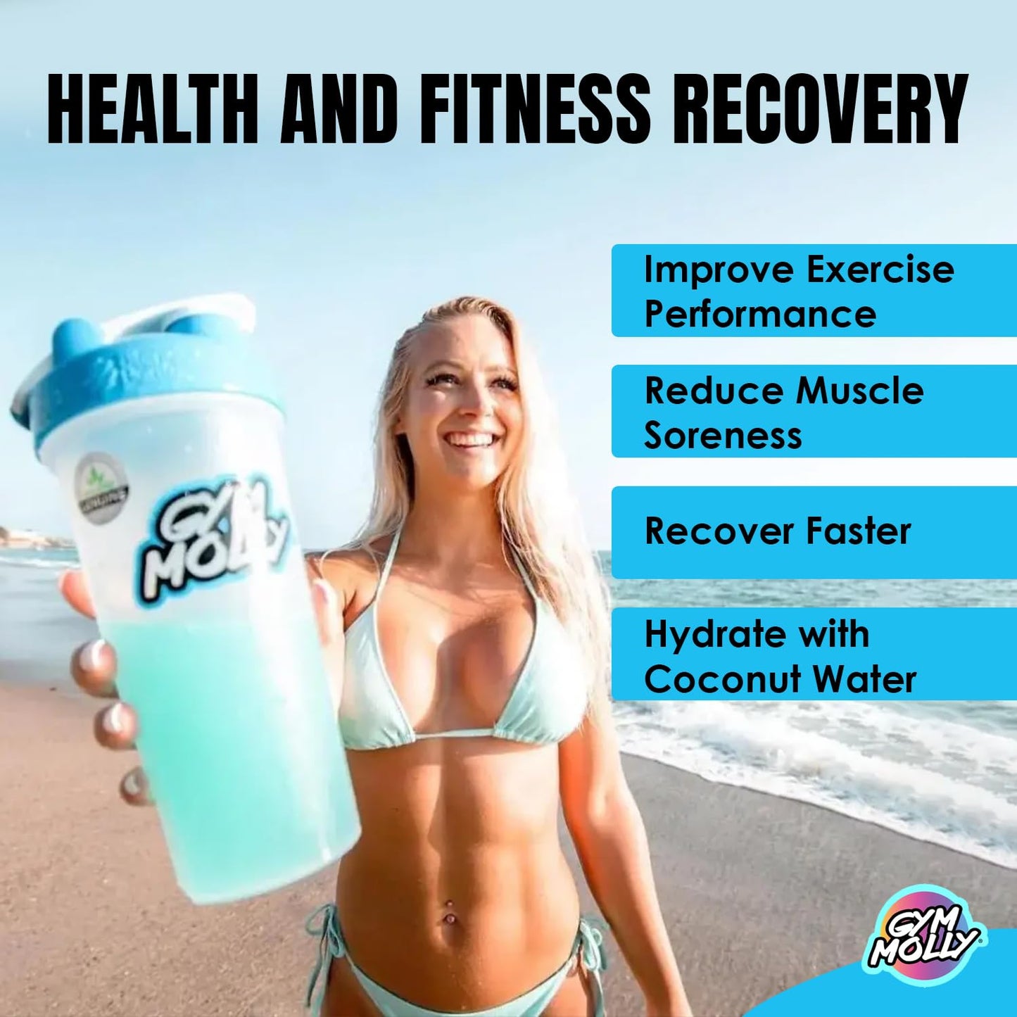 Gym Molly After Party Vegan BCAA Powder, 12.38 Ounce