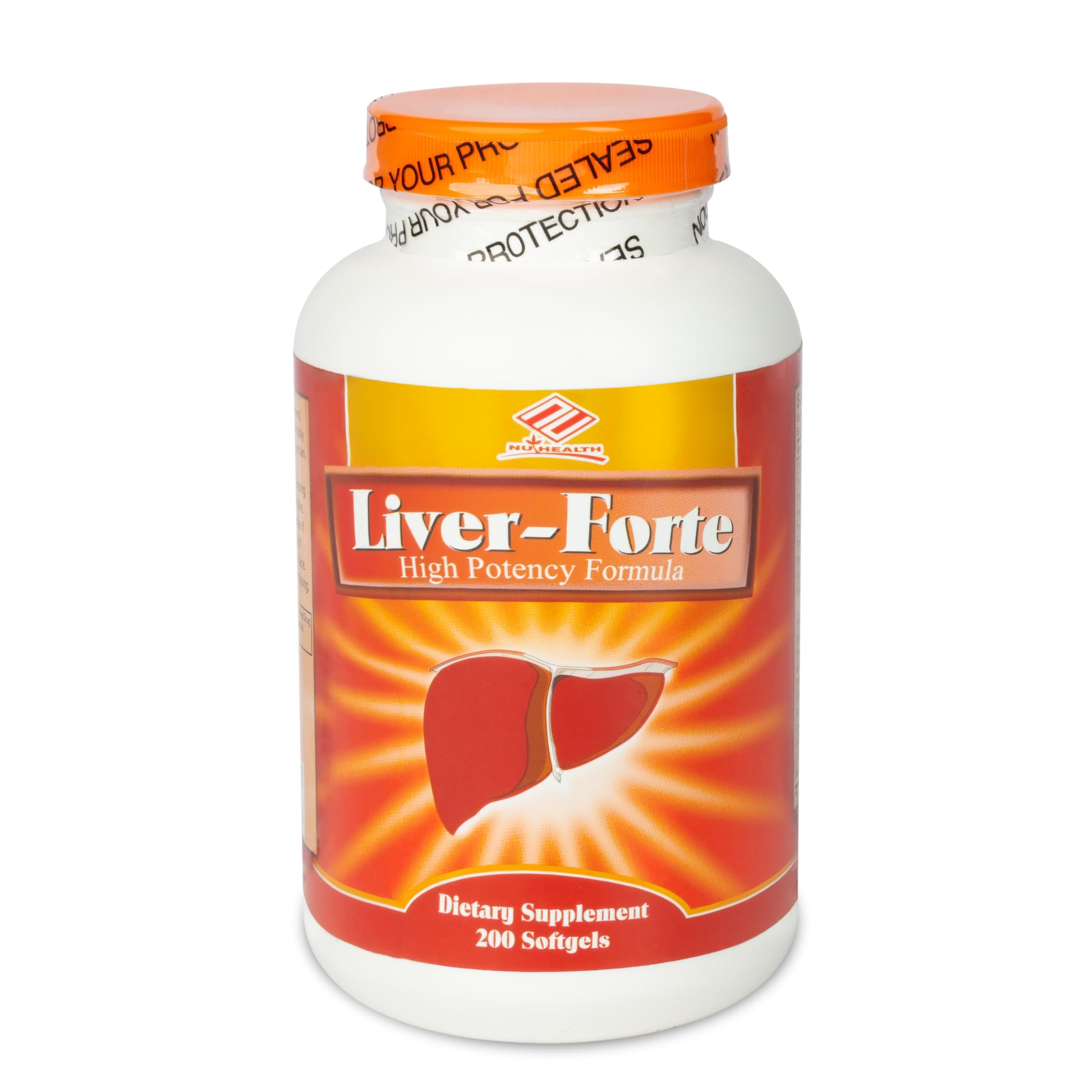 Nu-Health Liver Forte Milk Thistle Extract with Antioxidants & Herbal Blend Softgel 200 Count