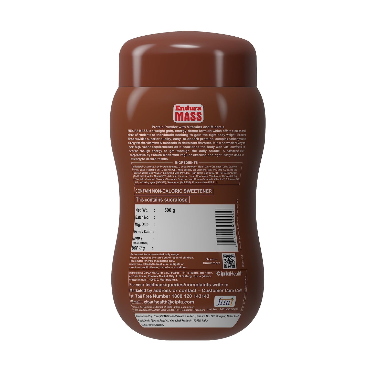 Endura Mass Weight Gainer Powder