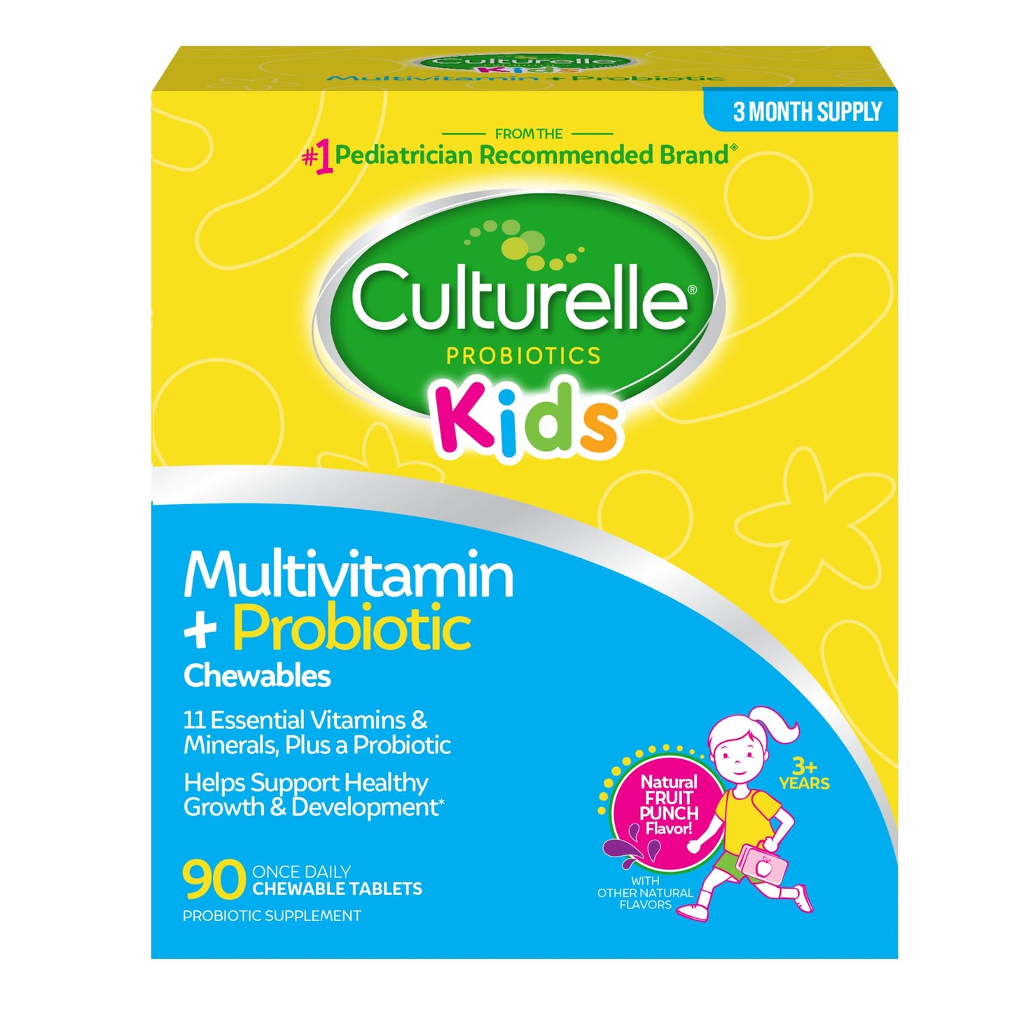 Culturelle Kids Complete Multivitamin + Probiotic Tablet, 90 Count