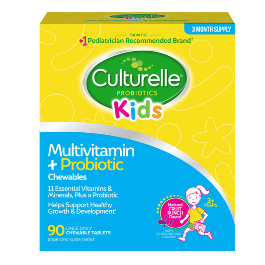 Culturelle Kids Complete Multivitamin + Probiotic Tablet, 90 Count