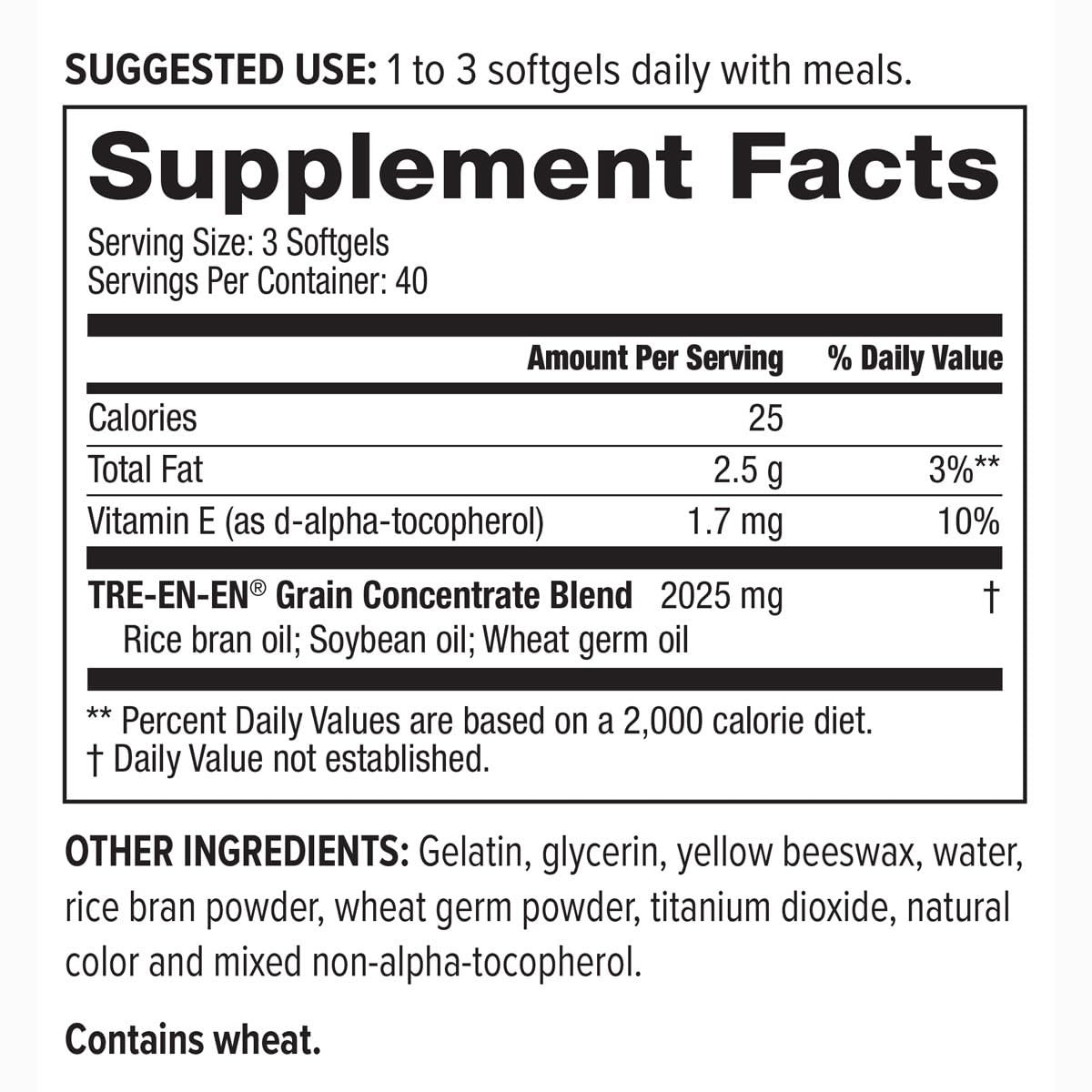 NeoLife TRE-en-en Grain Concentrates Softgels 120 Count