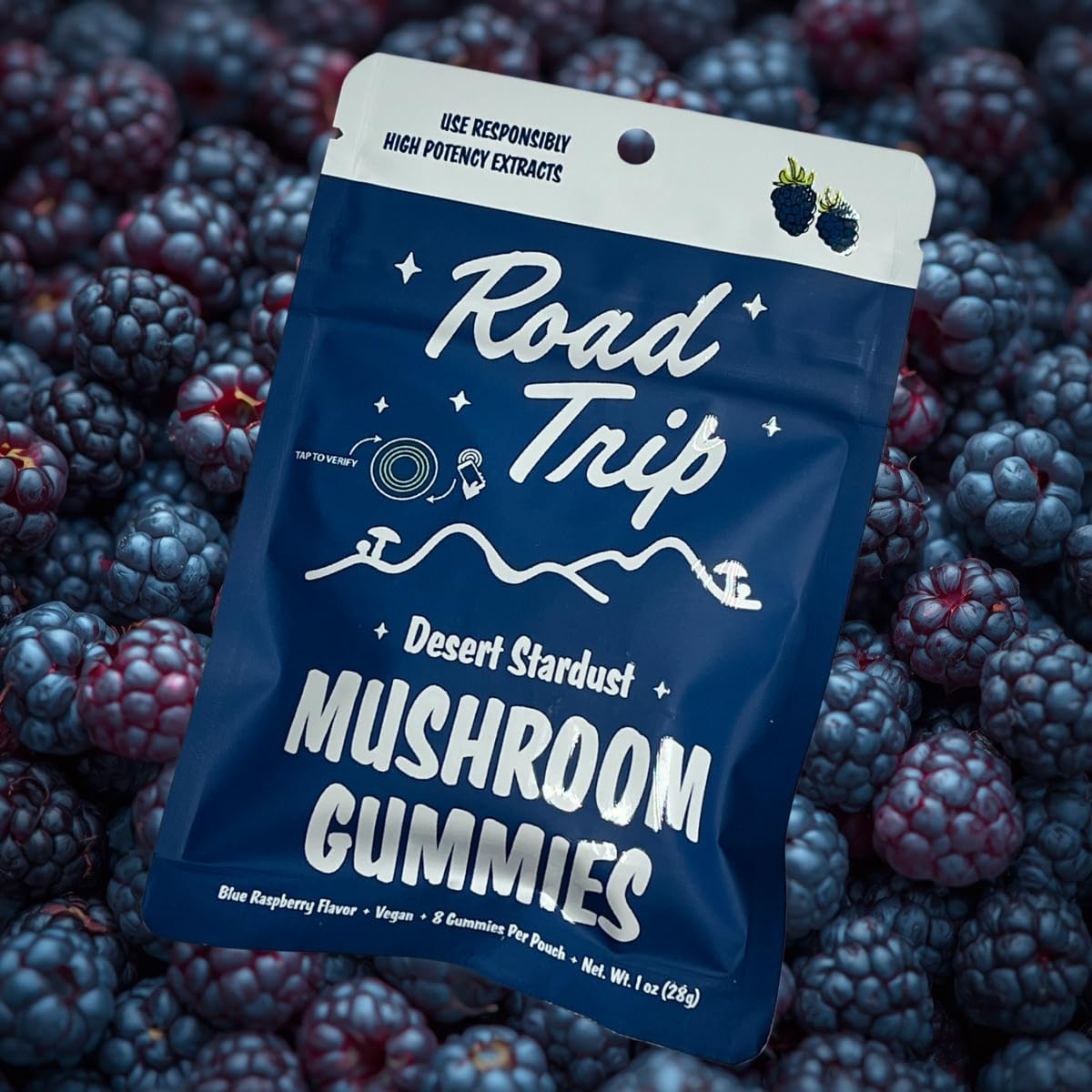 Generic Road Trip Desert Stardust Mushroom Extract Gummies Nootropic Blend, 2 Packs