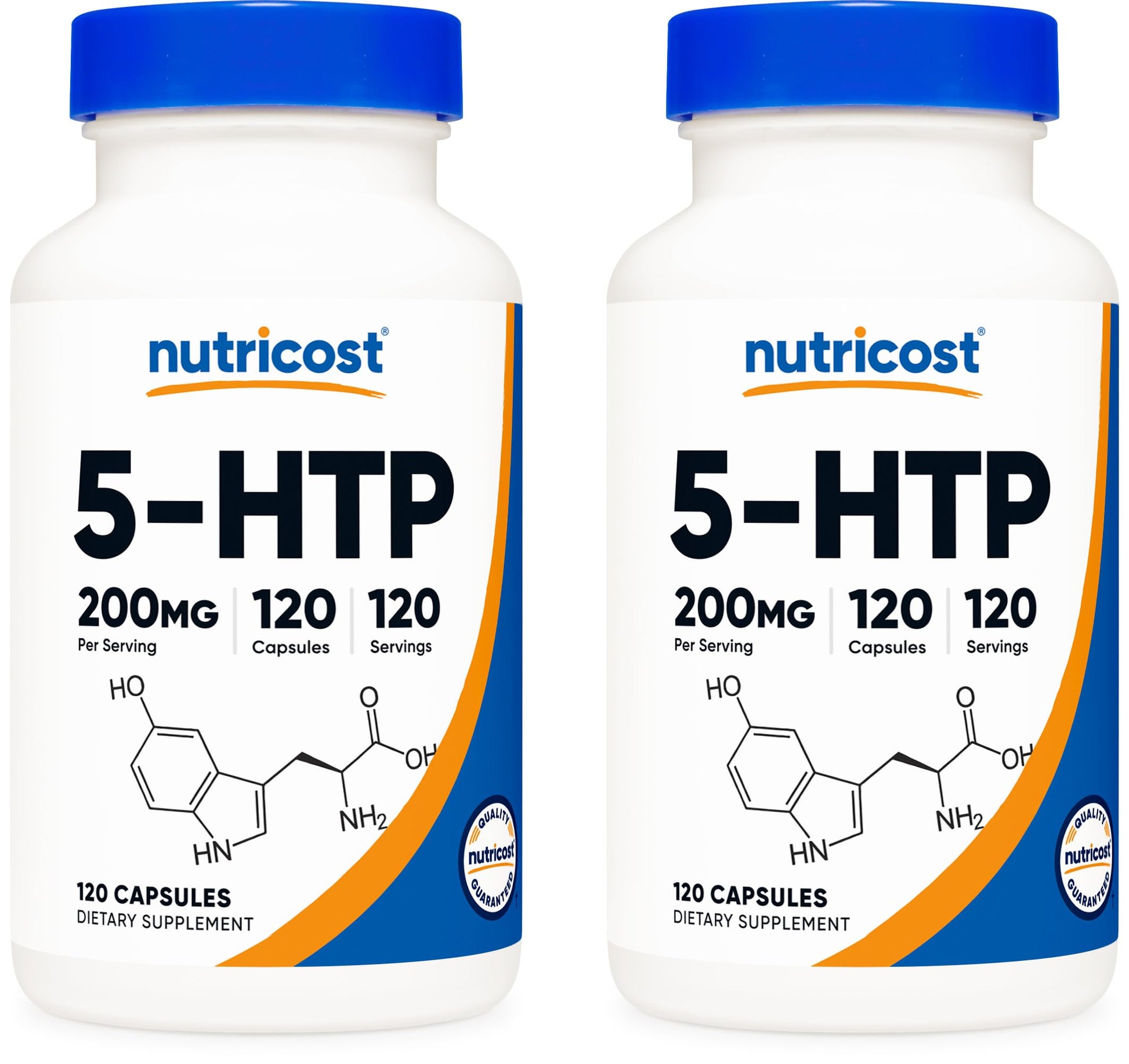 Nutricost 5-HTP 200mg Capsule, 120 Count