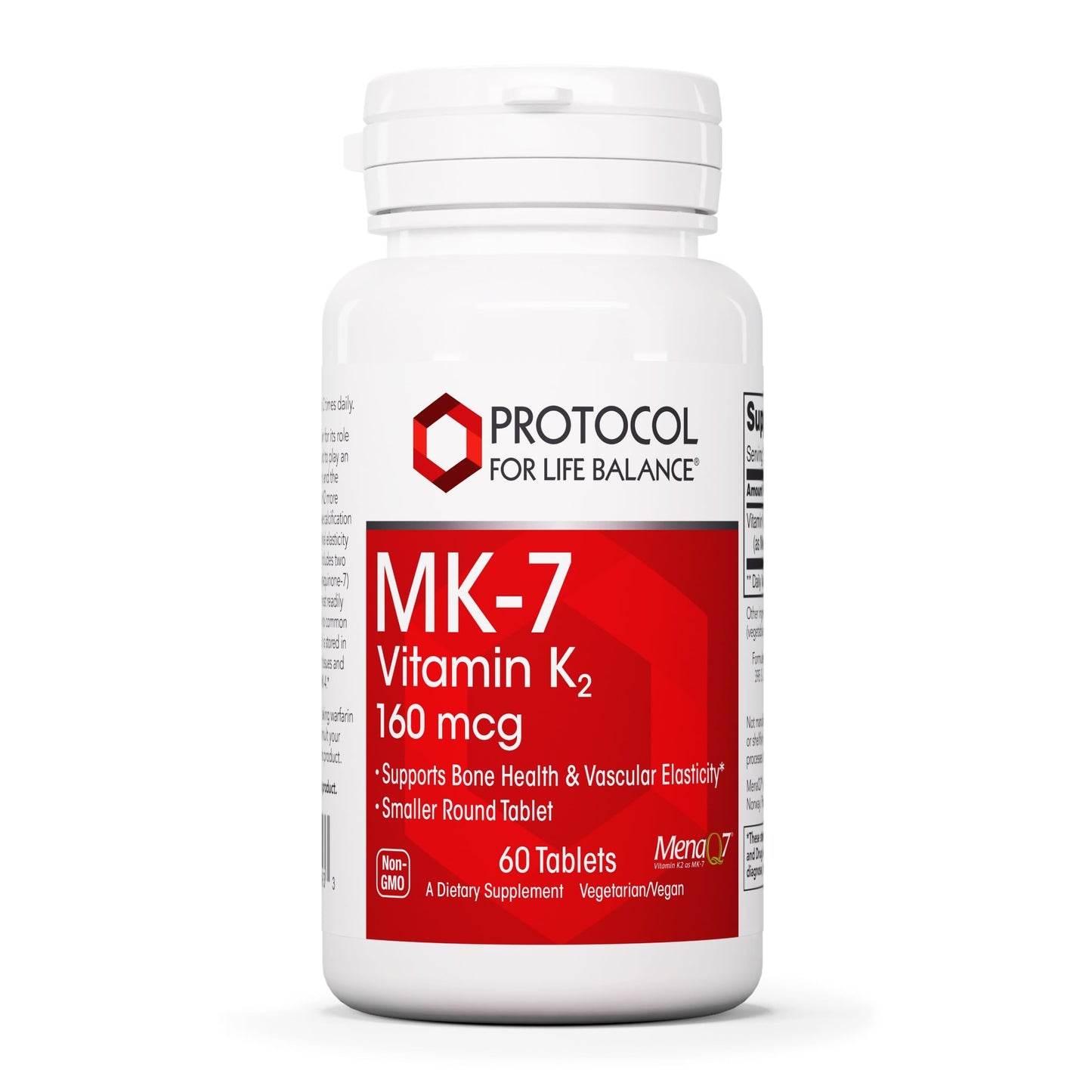 PROTOCOL FOR LIFE BALANCE MK-7 Vitamin K2 160mcg 60 Tablets