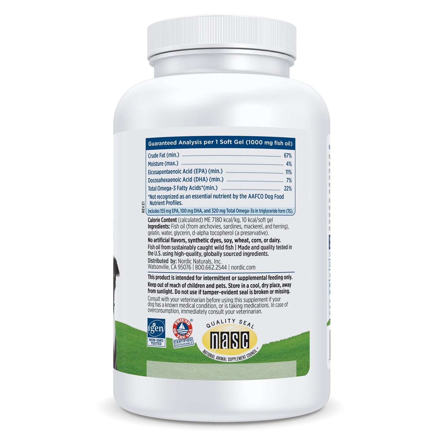 Nordic Naturals Omega-3 Pet Soft Gels 180 Count