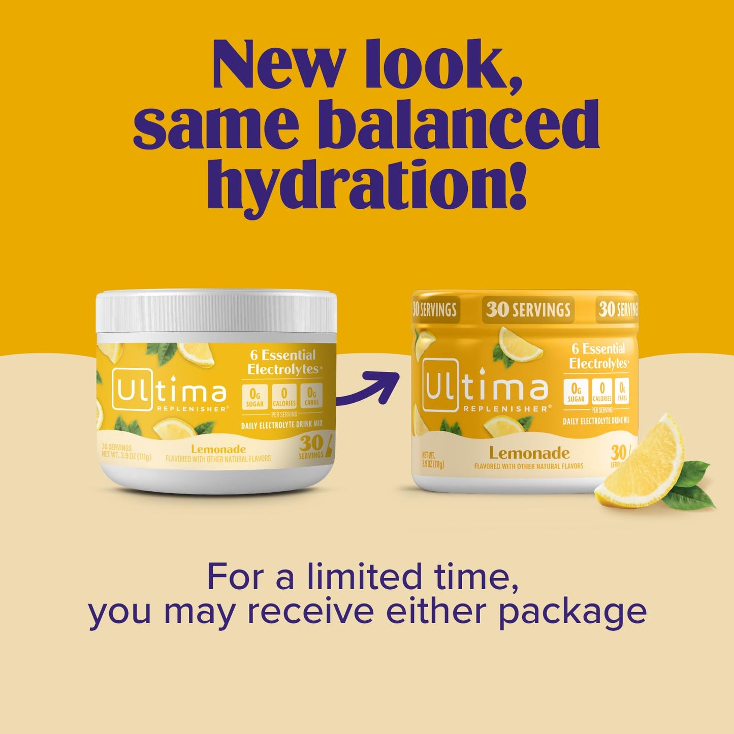 Ultima Replenisher Lemonade Electrolytes Powder 3.7 Ounce