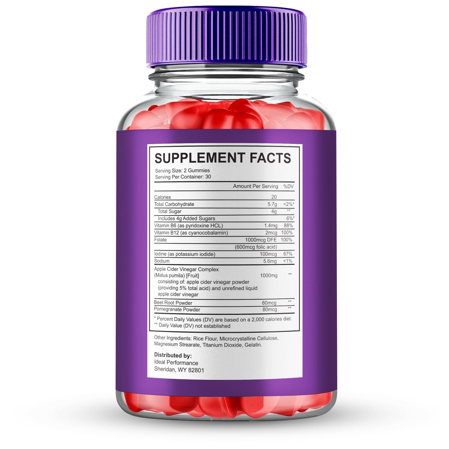 IDEAL PERFORMANCE Zanari Gummies 180-count