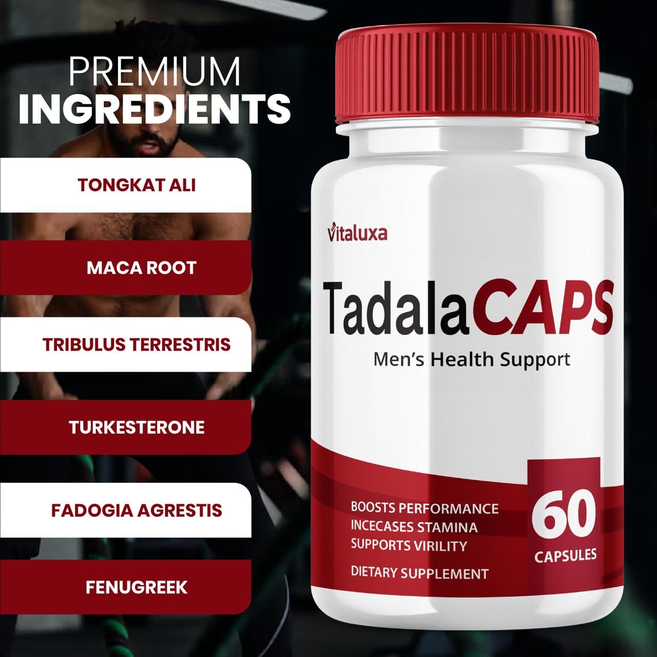 Vitaluxa TadalaCaps Capsule 120 Count