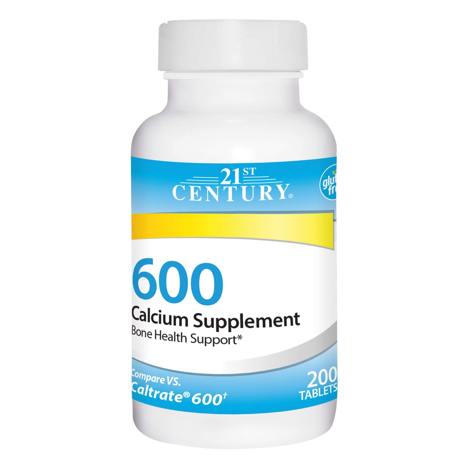 21st Century Calcium Supplement 600 Mg Tablets, 200 Count