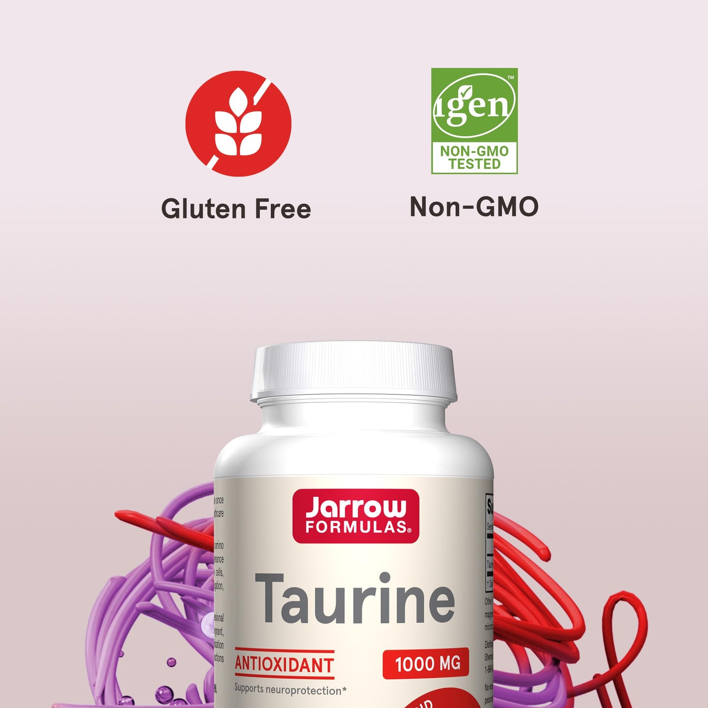 Jarrow Formulas Taurine 1000 mg Capsules, 1200 Capsules