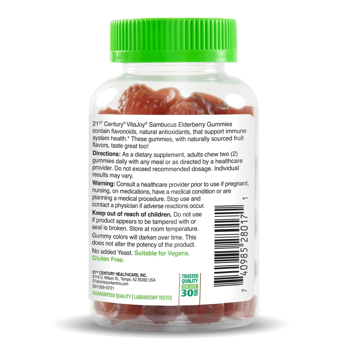 21st Century VitaJoy Sambucus Elderberry Gummies 60 Count
