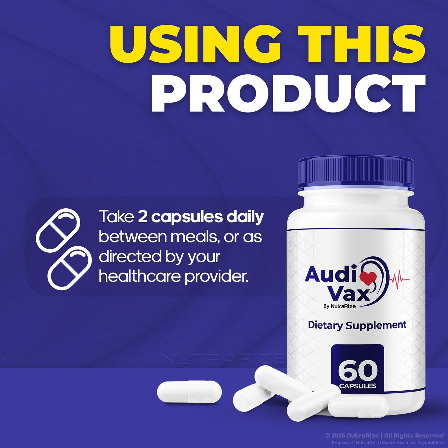 NutraRize Audivax Advanced Max Ear Support Capsule, 180 Capsules