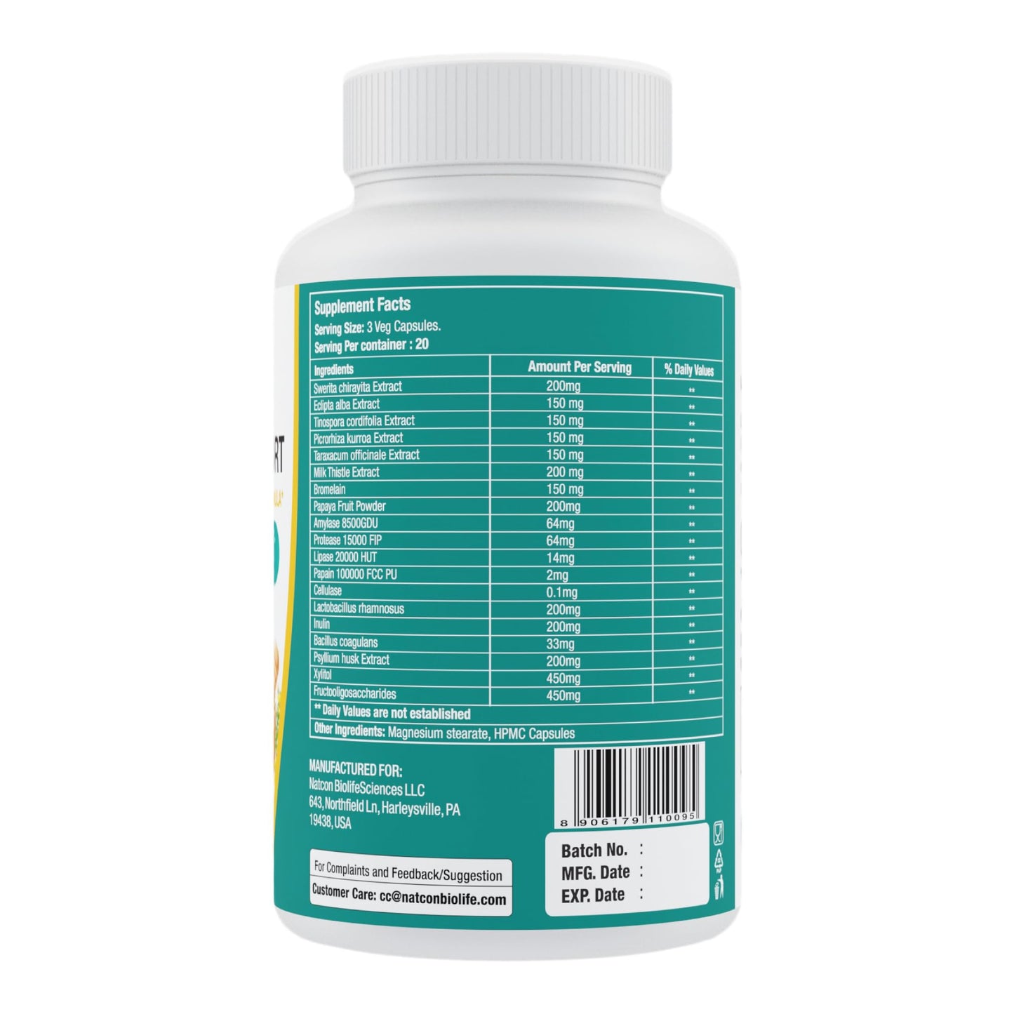 TPS PERFORMANCE Digestive Support 120 Capsules