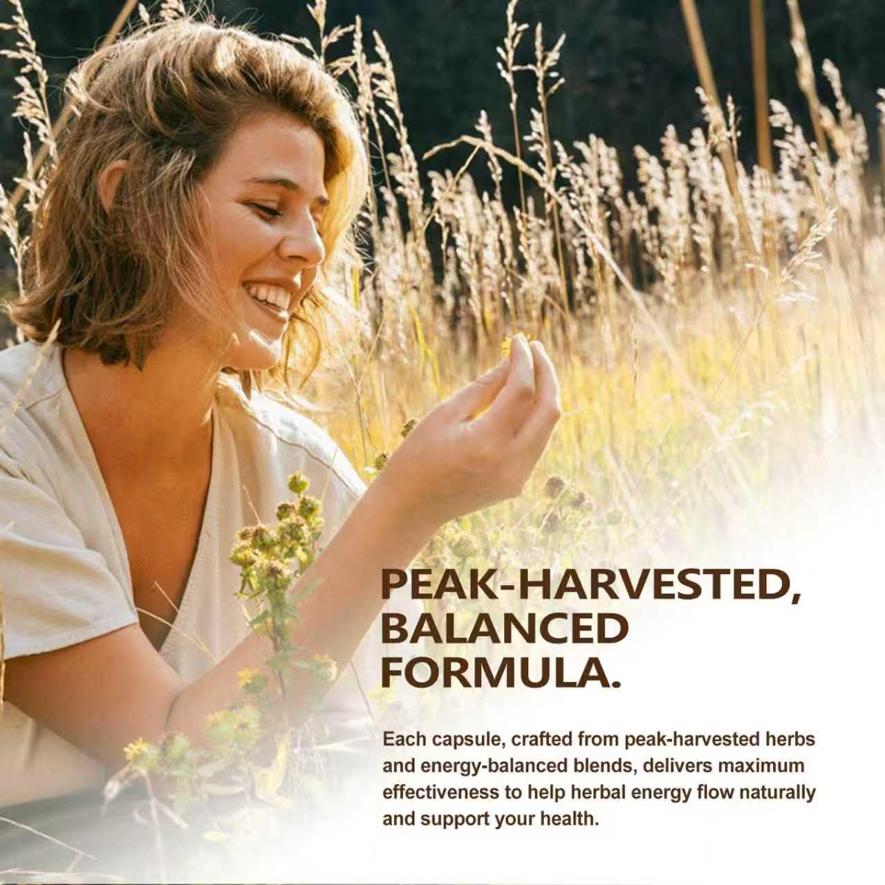 HERBENERGYflow Dong Quai Supplement for Women Health Support, Menopause Relief, Non-GMO, Vegetarian Capsules with Black Cohosh and Red Clover, 90 Capsules