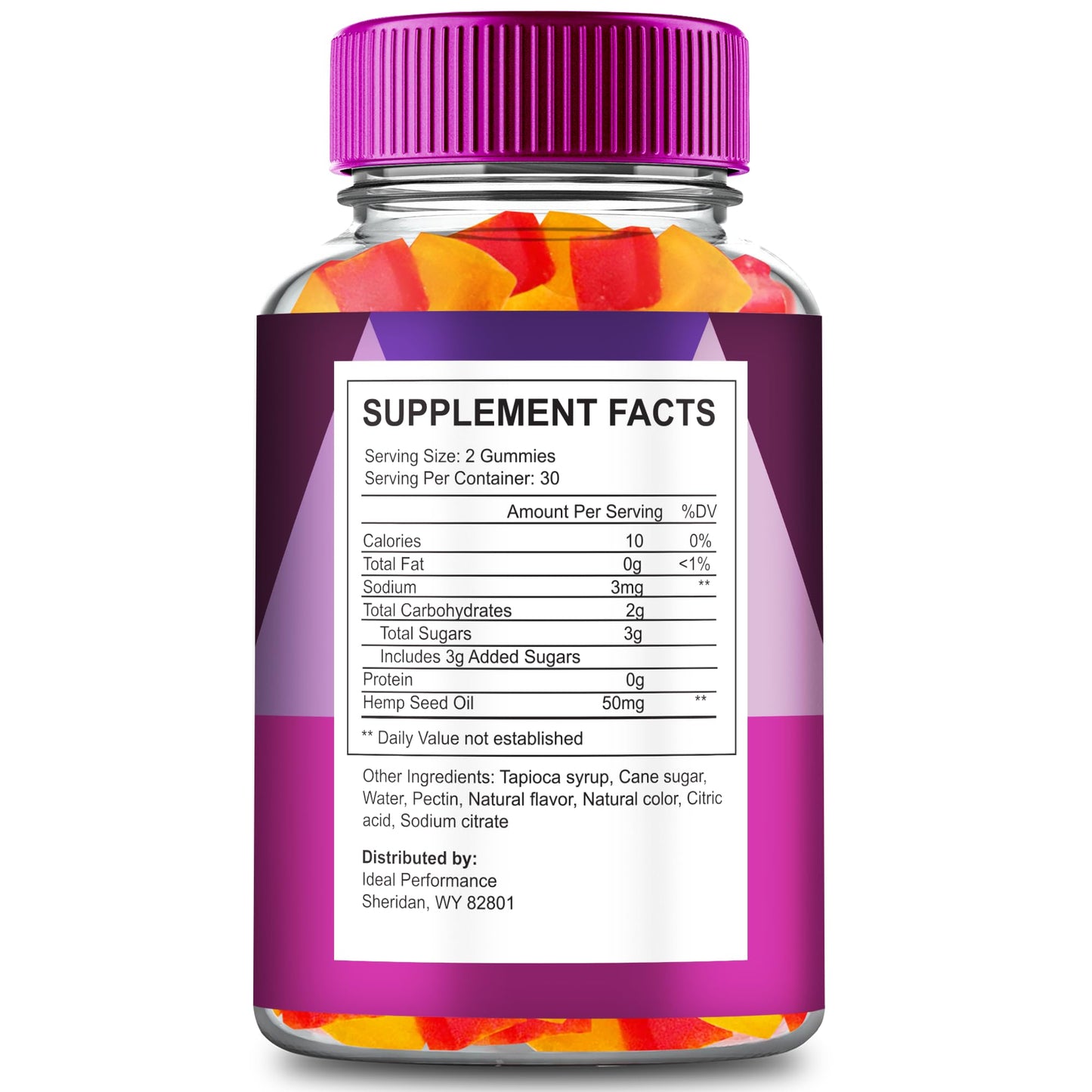 IDEAL PERFORMANCE Vanatera Hemp Gummy 120 Count