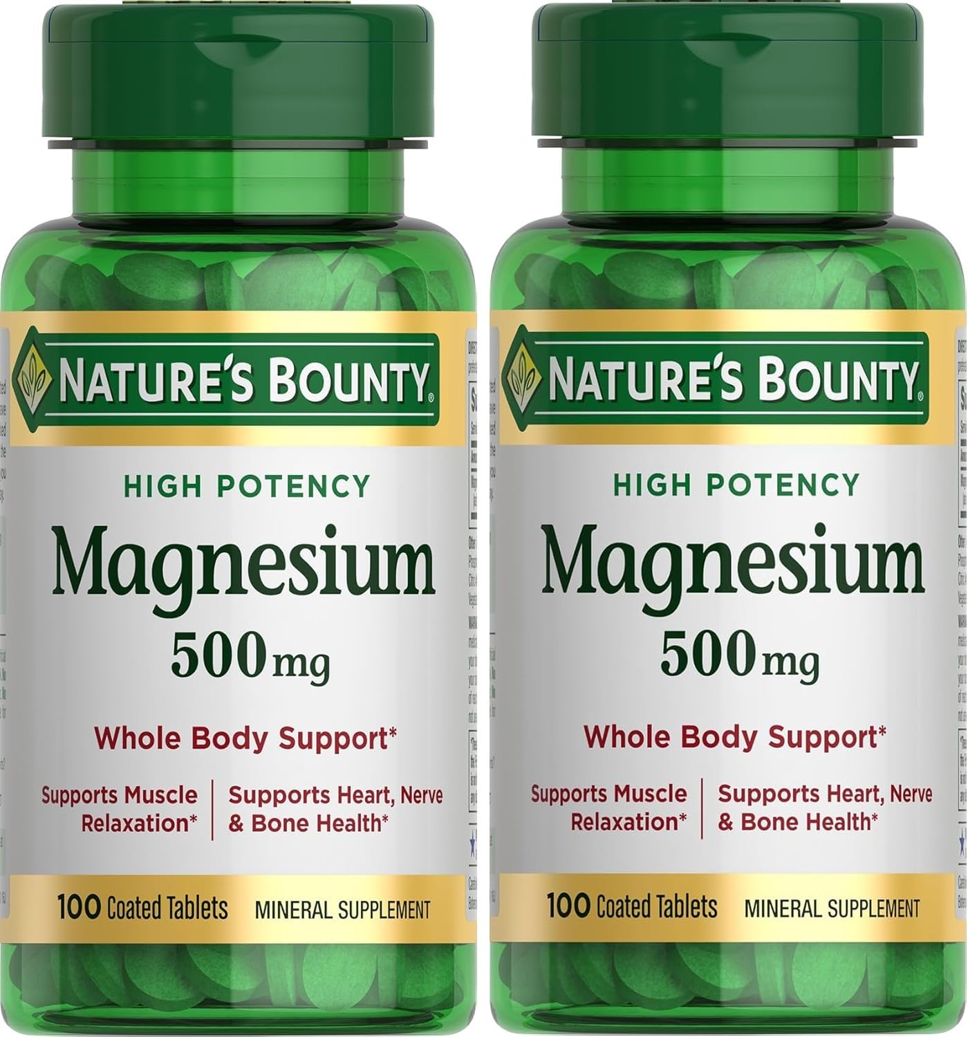 Nature's Bounty Magnesium 500mg Tablet, 200 Tablets