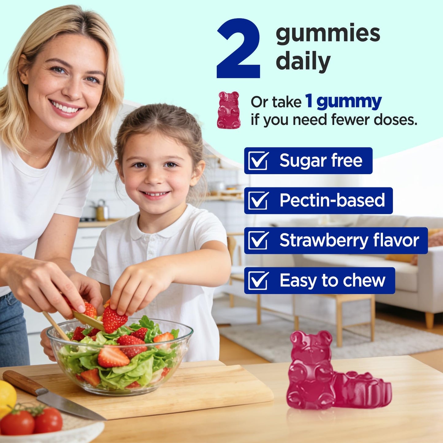 GREABBY Zinc Picolinate 50 mg Gummy Sugar Free, 60 Count