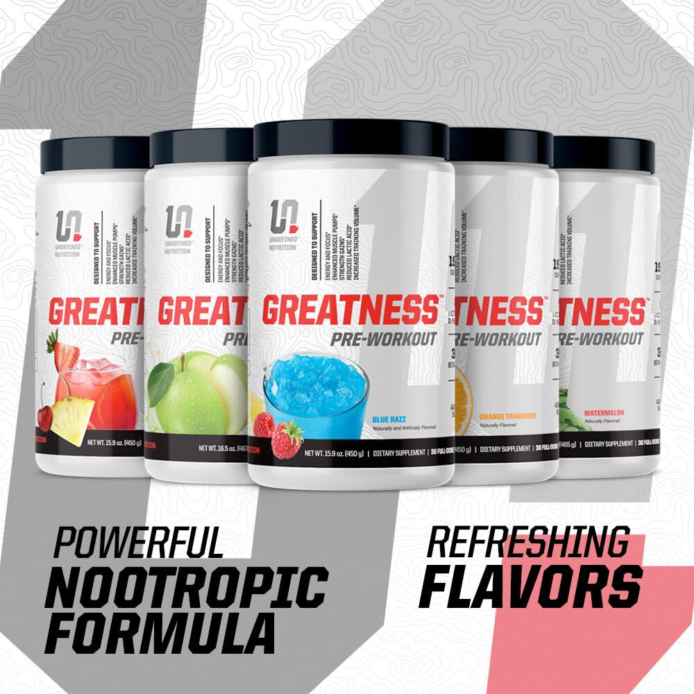 Undefined Nutrition Greatness Pre-Workout Powder 15.9 oz