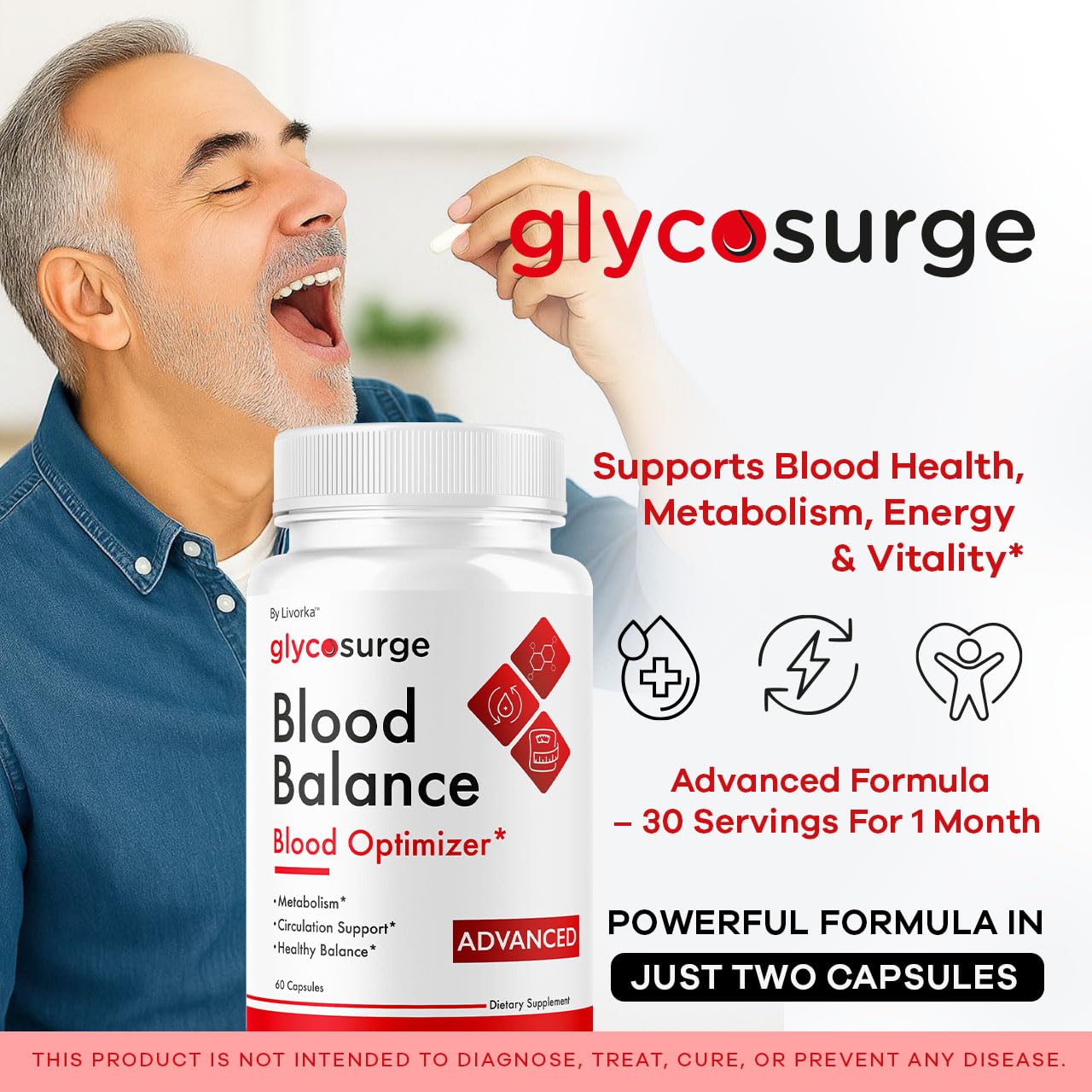 LIVORKA GlycoSurge Balance Capsules, 300 Capsules