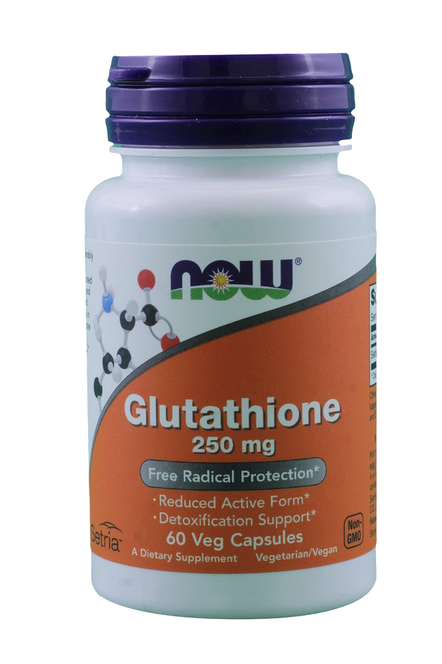 NOW Foods Glutathione 250mg Capsules, 120 Count