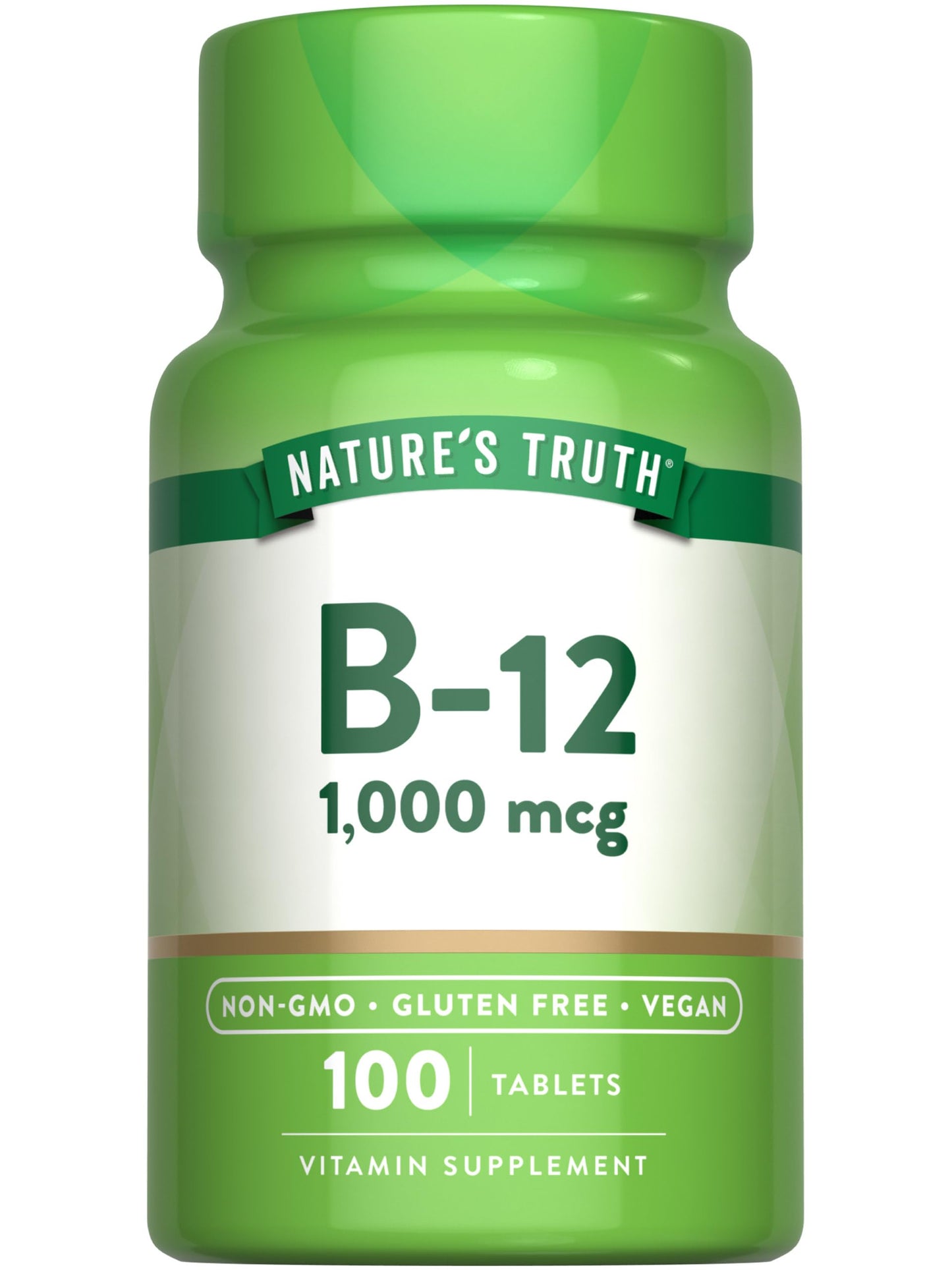 Nature's Truth Vitamin B12 1000 mcg Tablets 100 Count