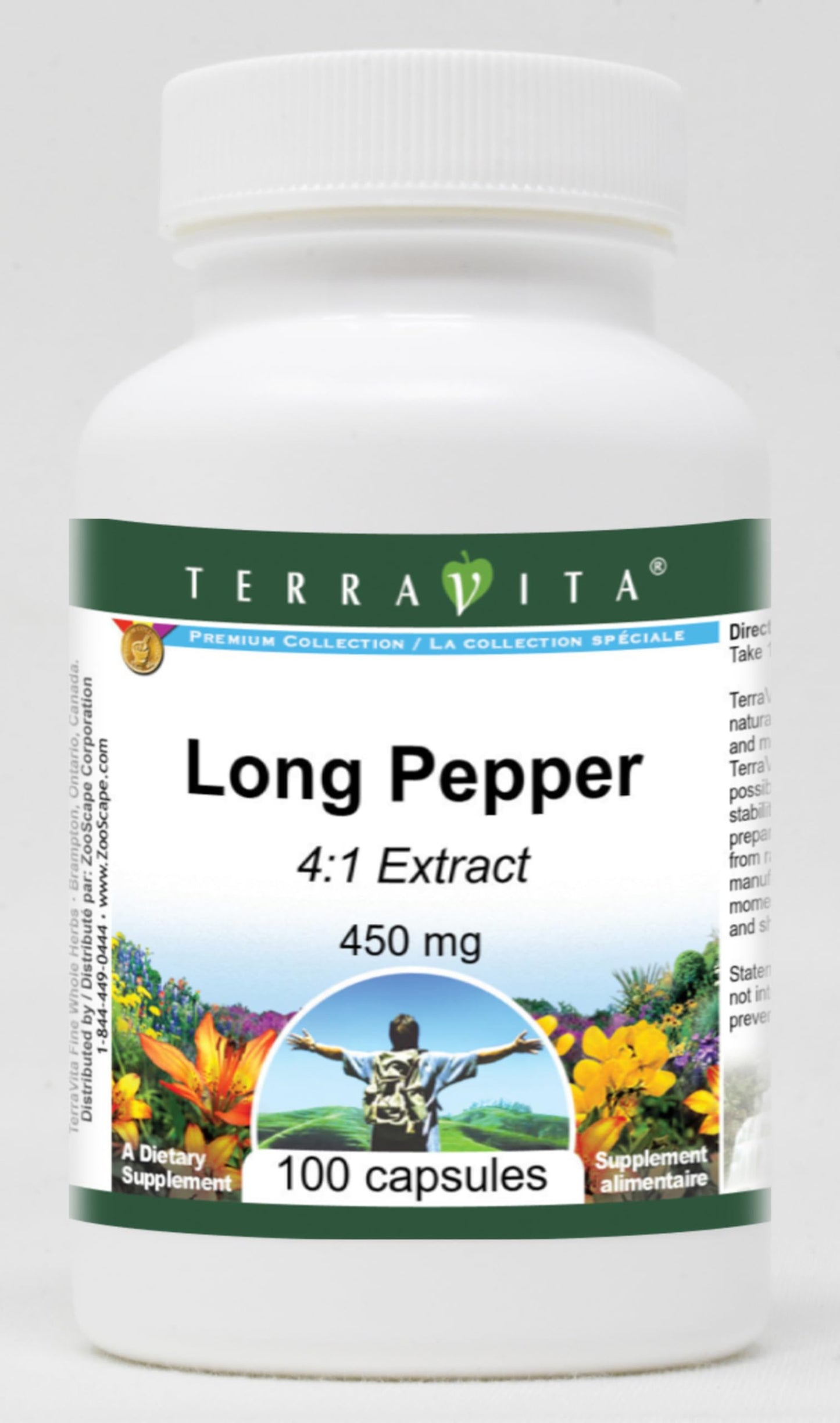 Terravita Long Pepper 4:1-450 mg Capsule 300 Capsules