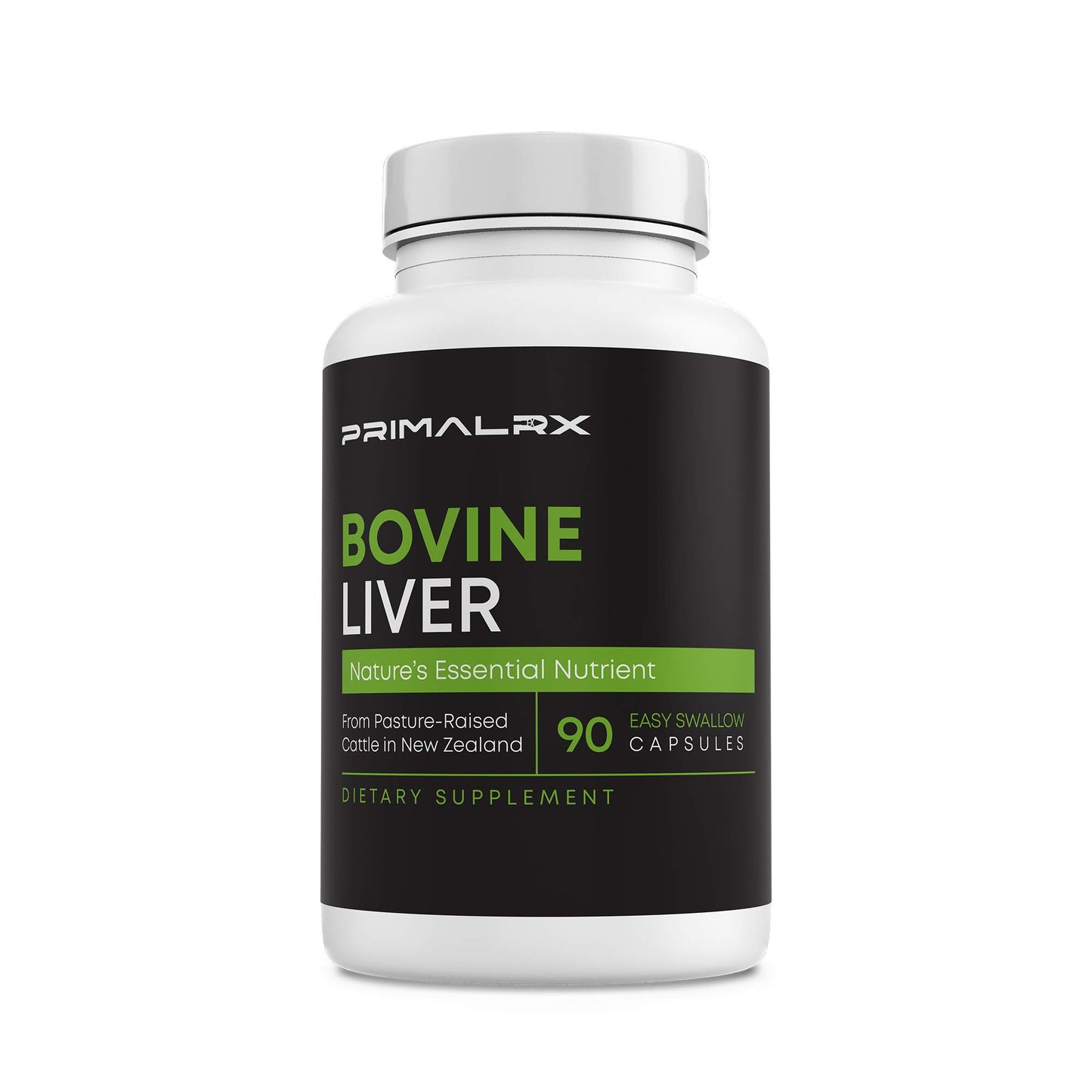 PRIMALRX Beef Liver Supplement Capsules, 90 Count